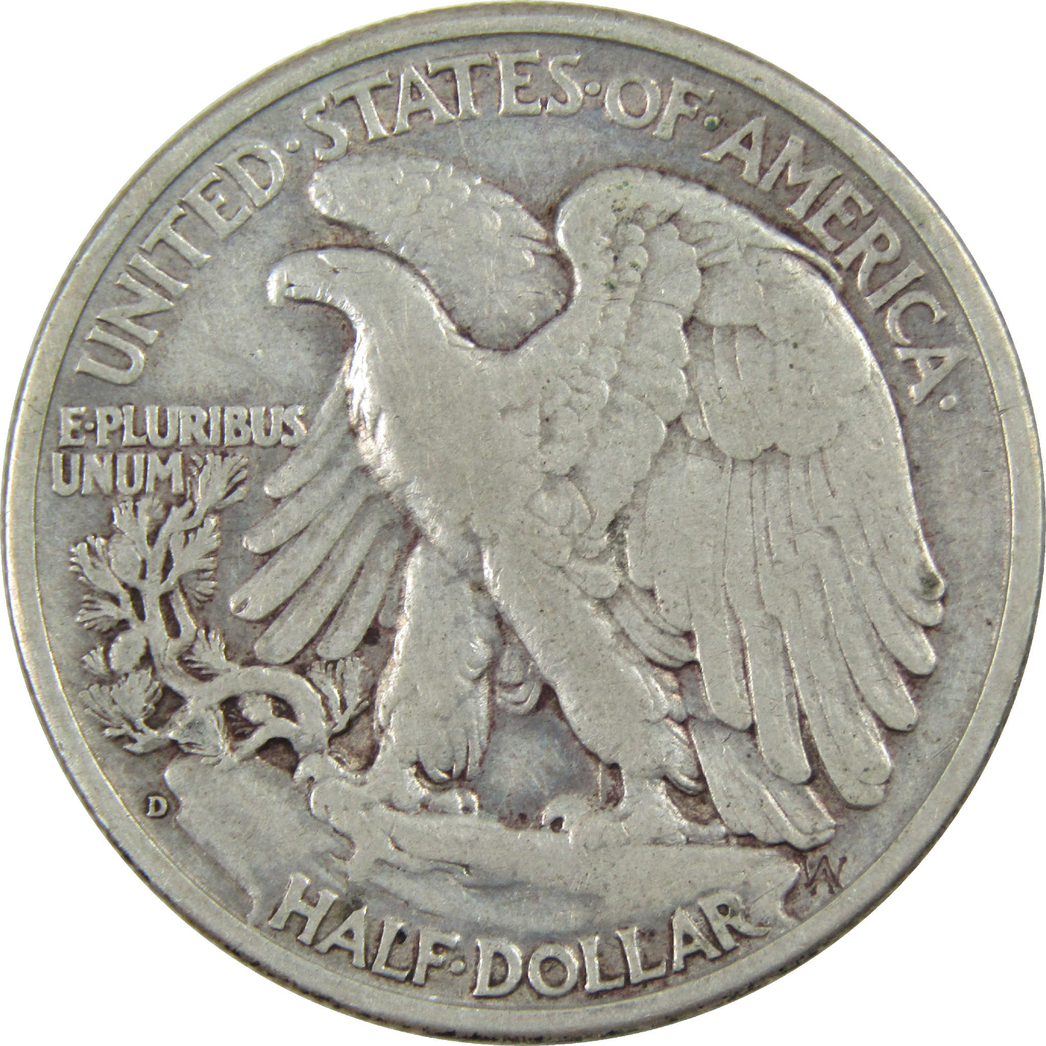 1938 D Liberty Walking Half Dollar VF Very Fine Silver 50c SKU:I12354