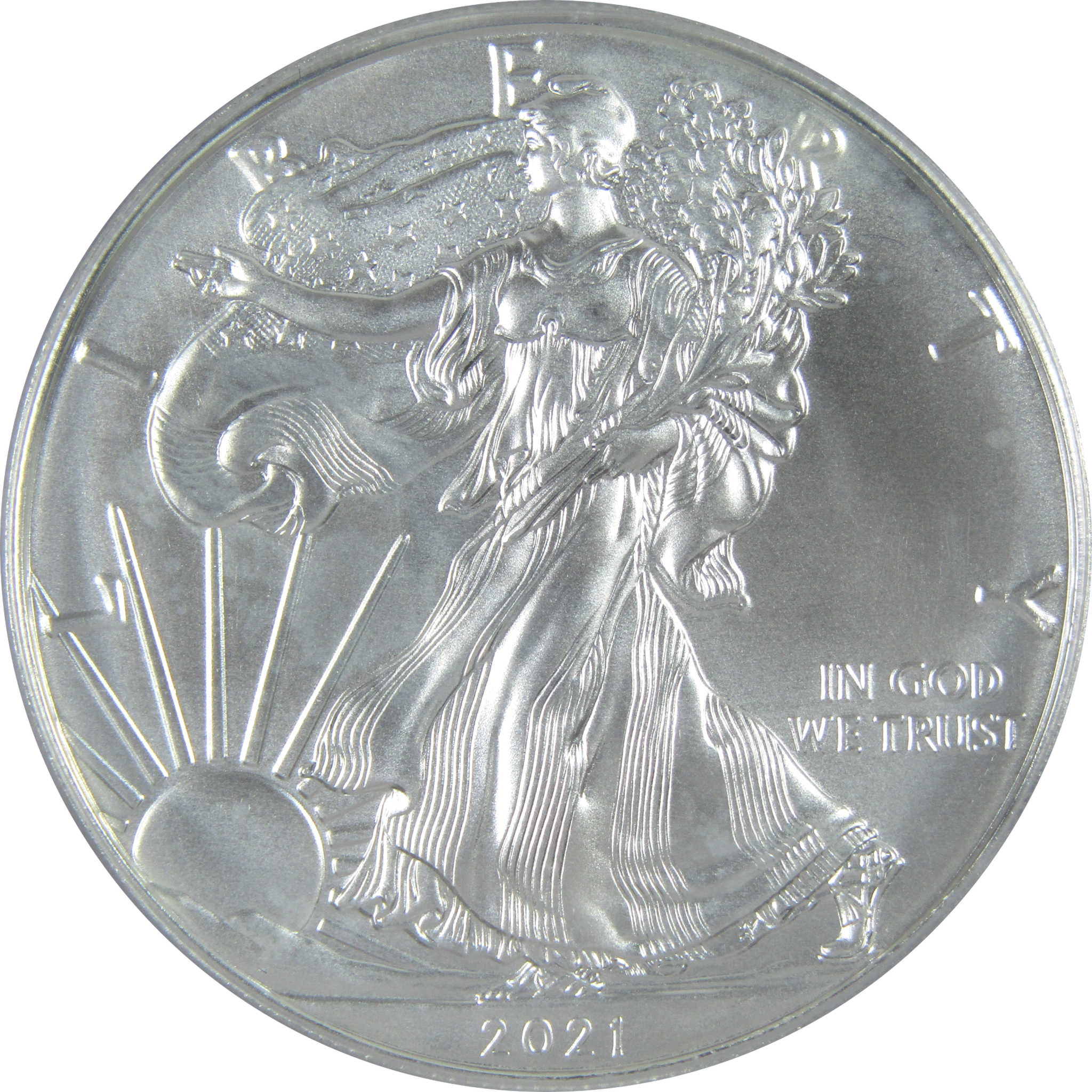 2021 (S) Type 1 American Silver Eagle MS 70 PCGS $1 SKU:CPC8051