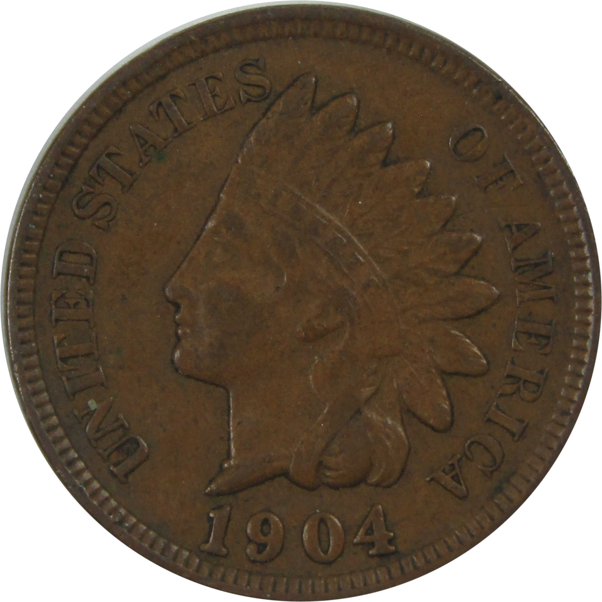 1904 Indian Head Cent XF EF Extremely Fine Penny 1c Coin SKU:I15512