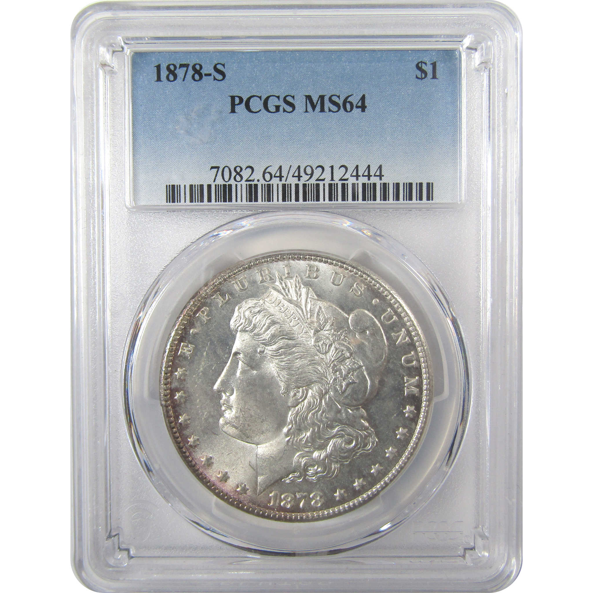 1878 S Morgan Silver Dollar MS 64 PCGS Uncirculated $1 Coin SKU:I24097