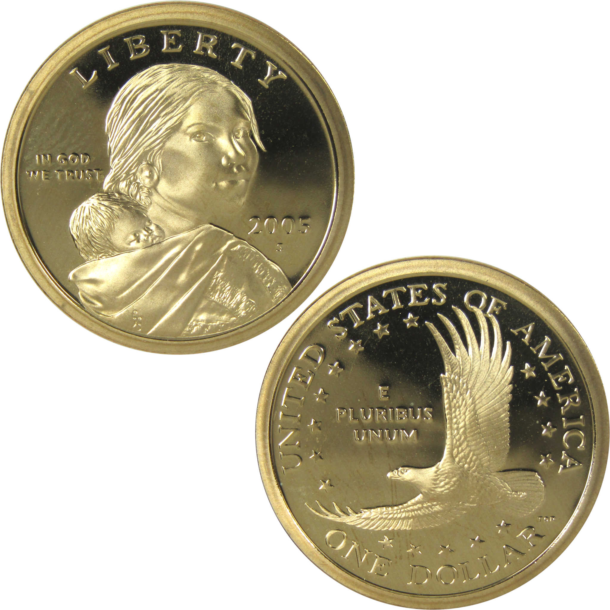 2005 S Sacagawea Native American Dollar Choice Proof $1 Coin