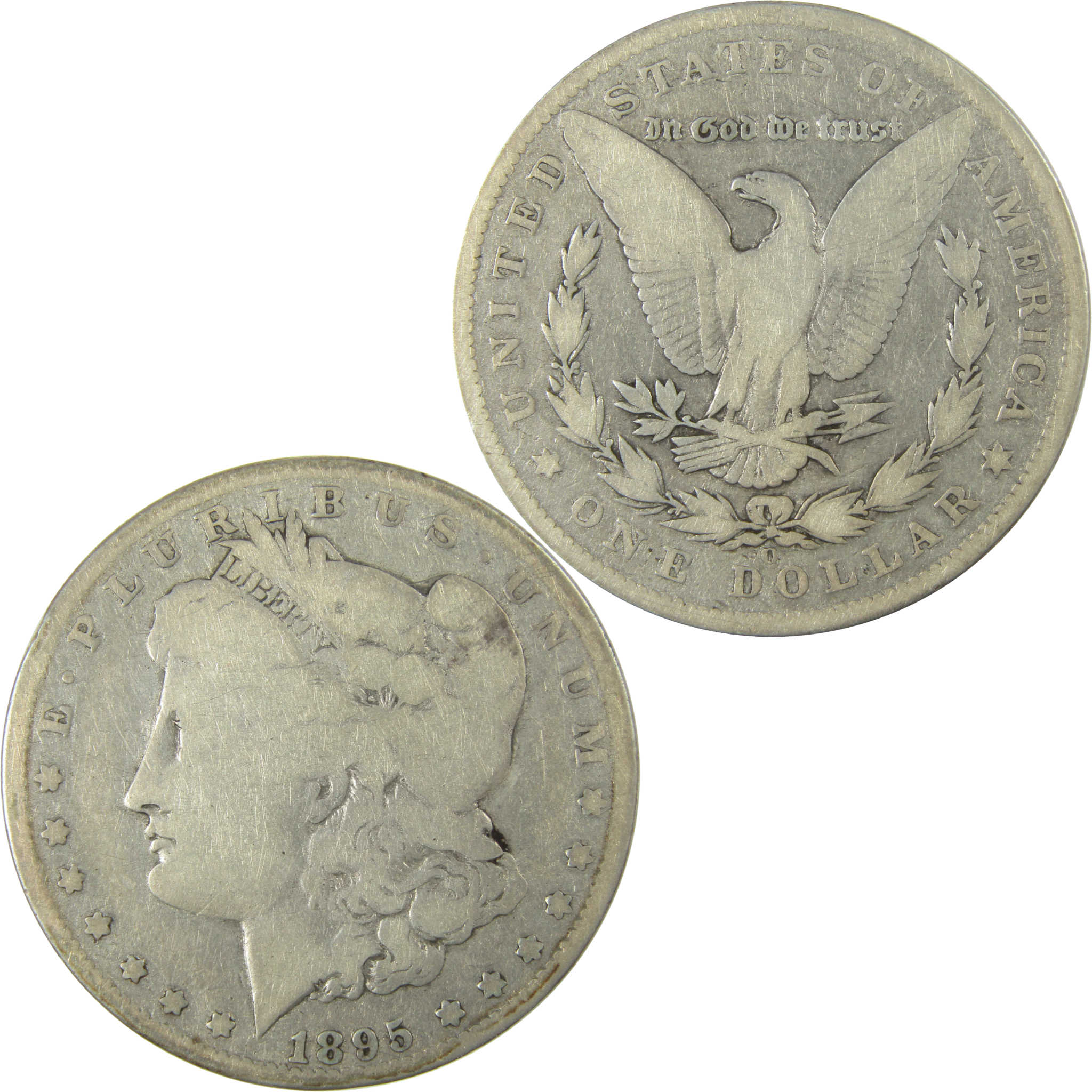 1895 O Morgan Silver Dollar VG Very Good Details $1 Coin SKU:I28089