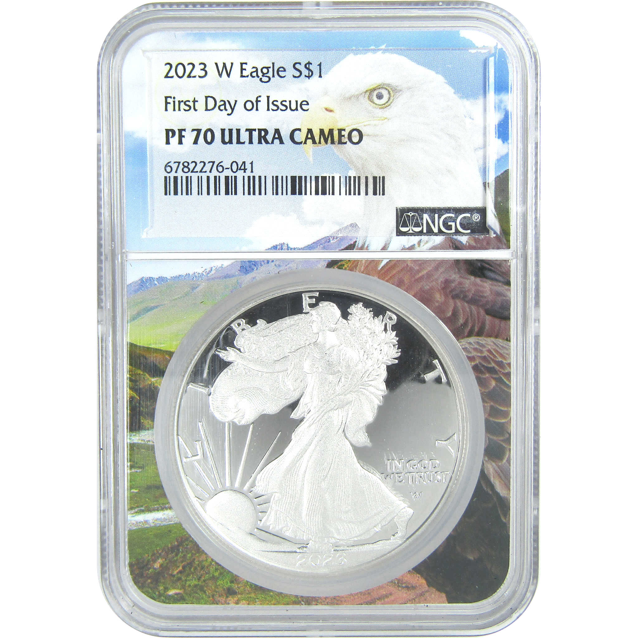 2023 W American Silver Eagle PF 70 UCAM NGC First Day SKU:CPC9447