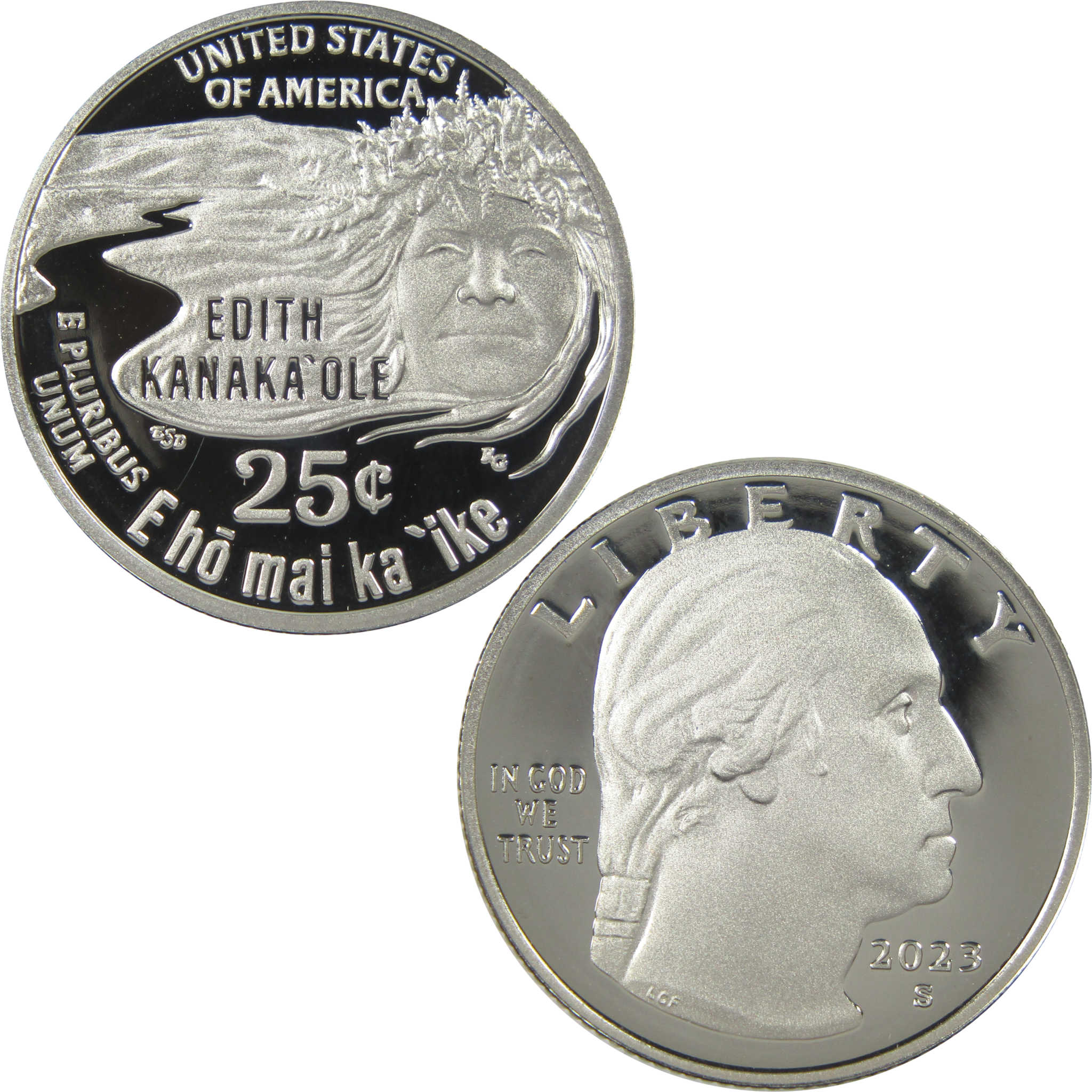 2023 S Edith Kanaka'ole American Women Quarter Choice Proof Clad 25c