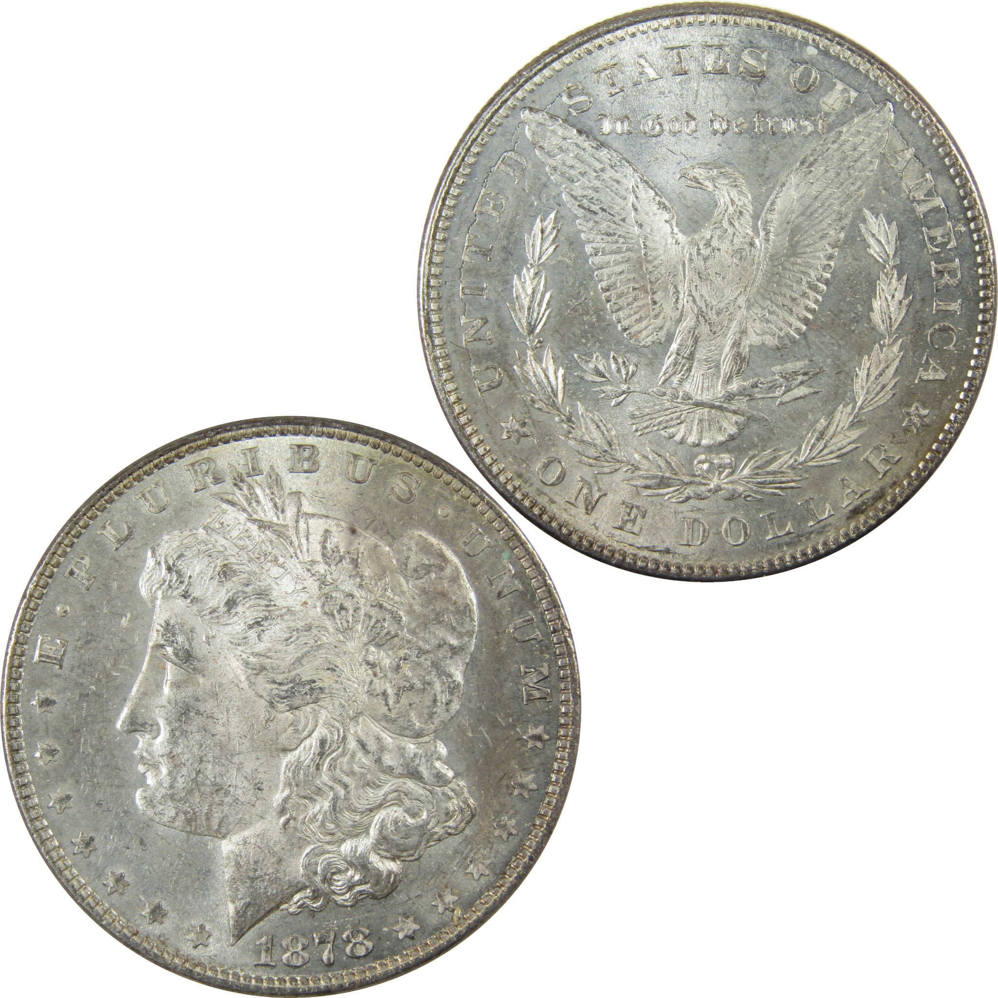 1878 7TF Rev 78 Morgan Silver Dollar Uncirculated SKU:I27677