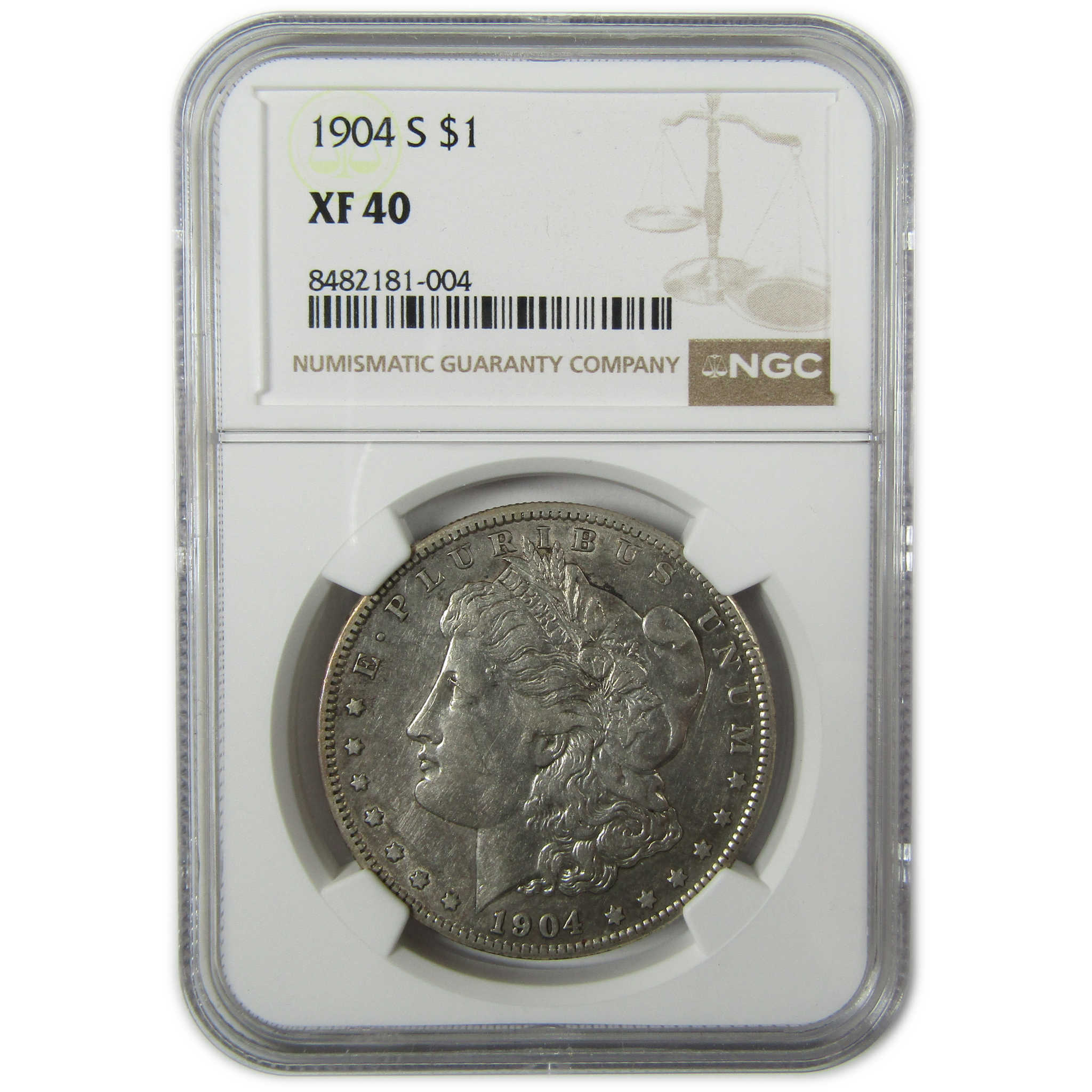 1904 S Morgan Silver Dollar XF 40 NGC $1 Coin Collectible SKU:I26716 - Morgan coin - Morgan silver dollar - Morgan silver dollar for sale - Profile Coins &amp; Collectibles