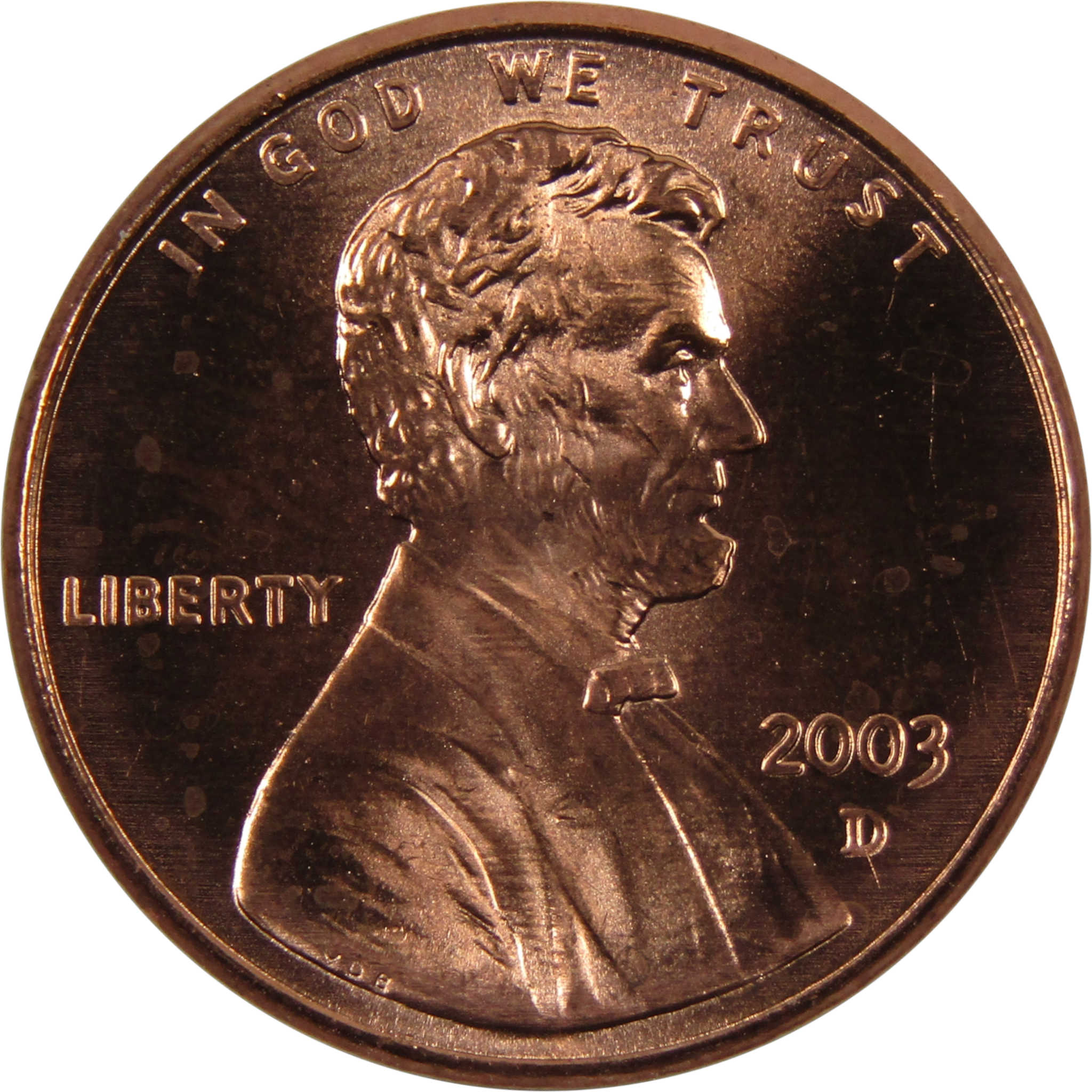 2003 D Lincoln Memorial Cent BU Uncirculated Penny 1c Coin