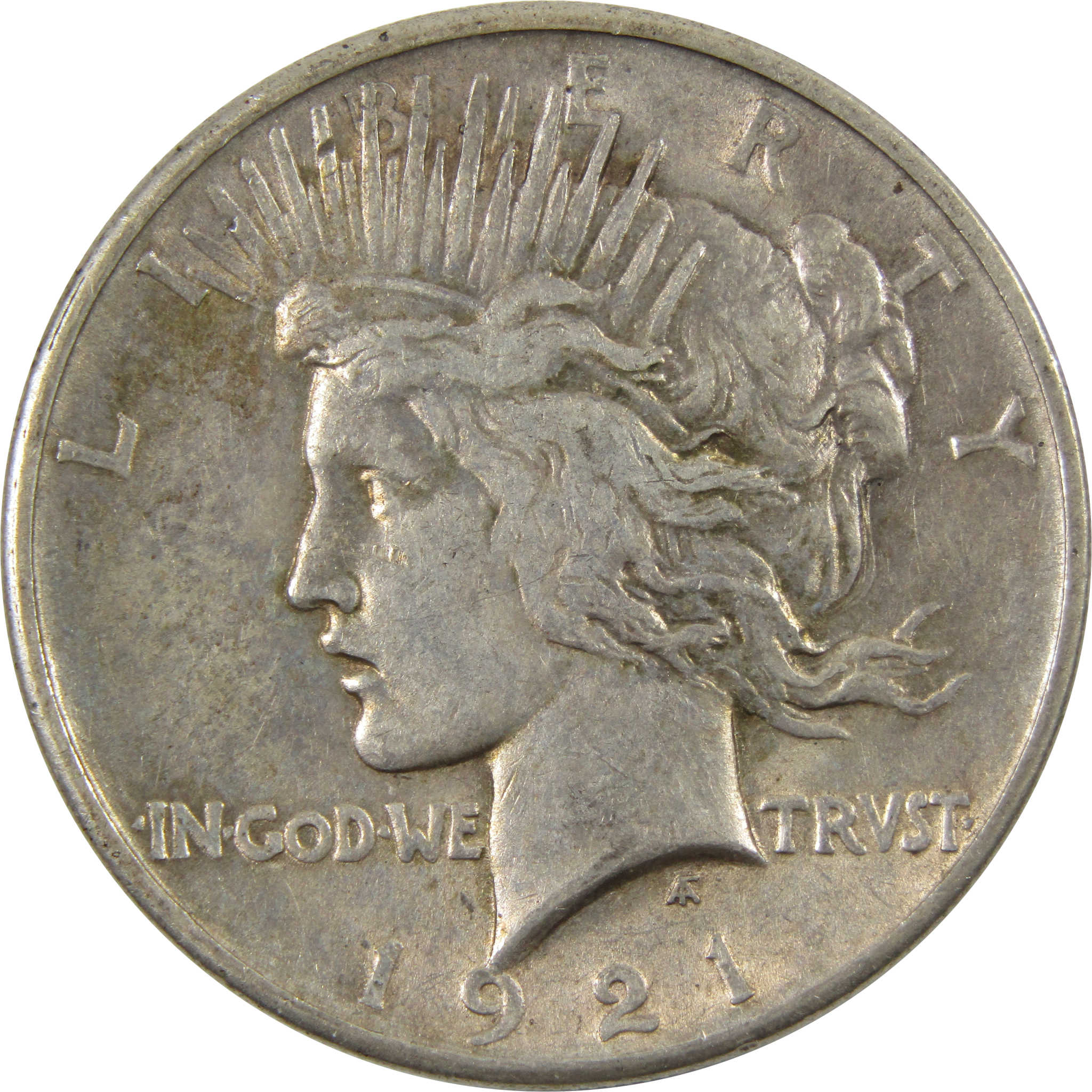 1921 High Relief Peace Dollar XF EF Extremely Fine Silver $1 SKU:I9636