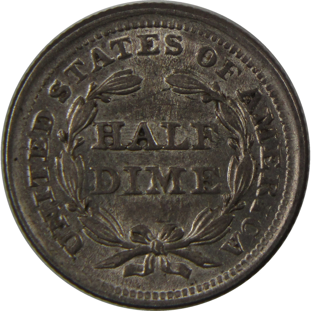 1857 Seated Liberty Silver Half Dime CH AU Choice About Uncirculated