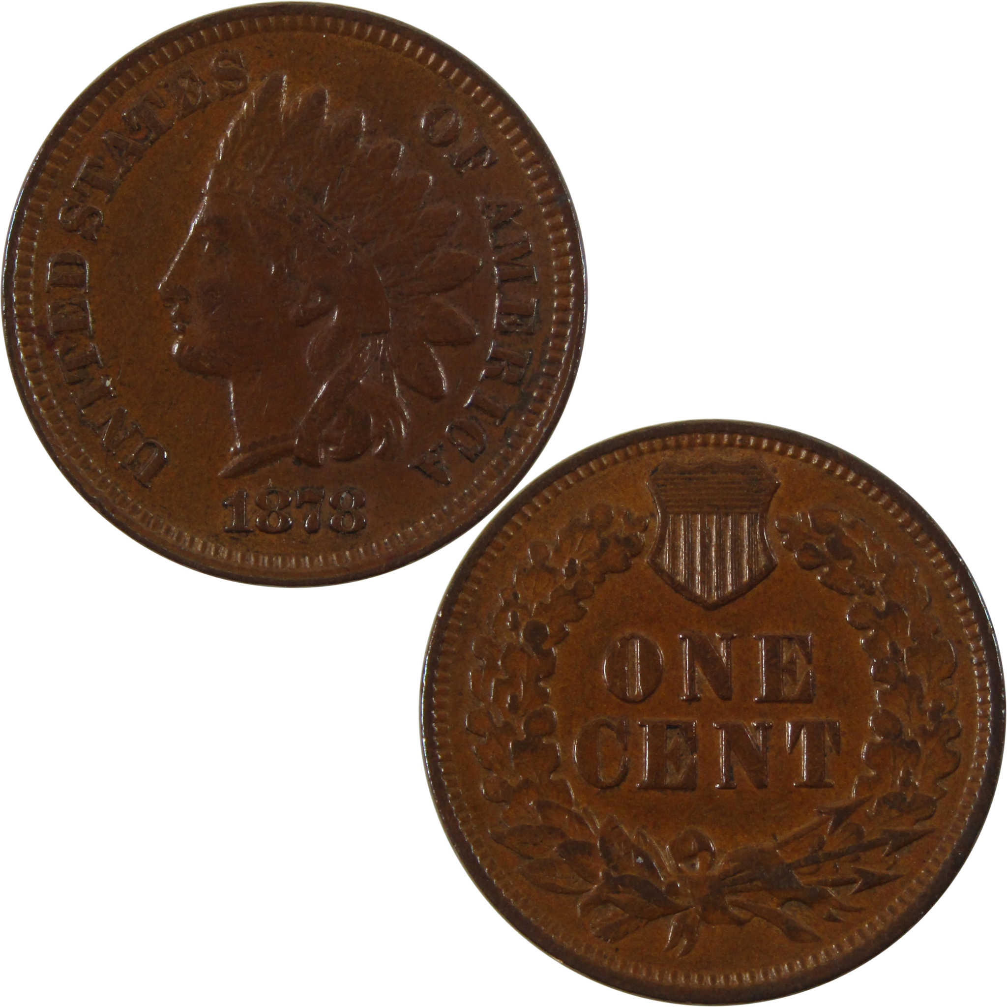 1878 Indian Head Cent VF Very Fine Penny 1c Coin SKU:I7959
