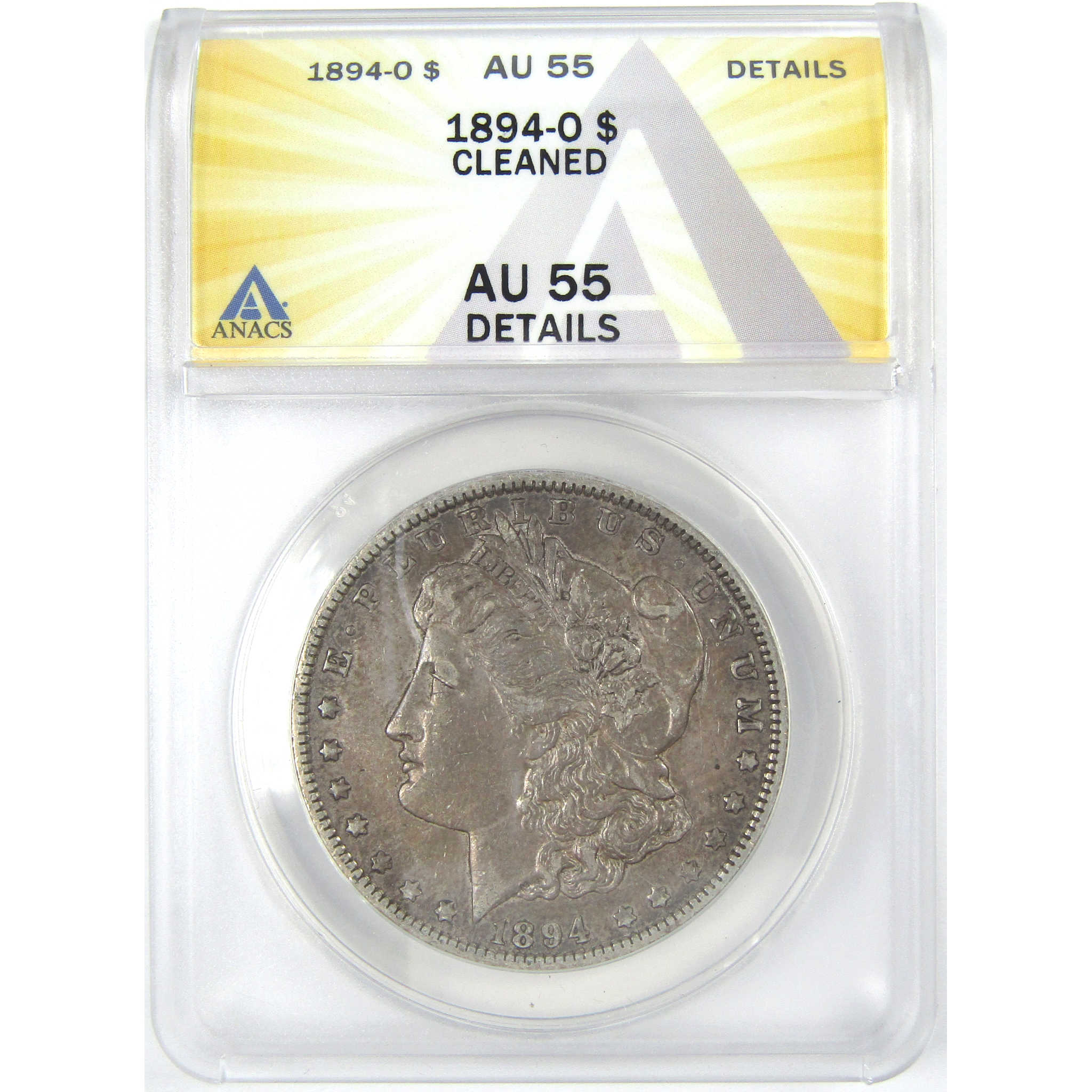 1894 O Morgan Dollar AU 55 Details ANACS Silver $1 Coin SKU:I16217 - Morgan coin - Morgan silver dollar - Morgan silver dollar for sale - Profile Coins &amp; Collectibles