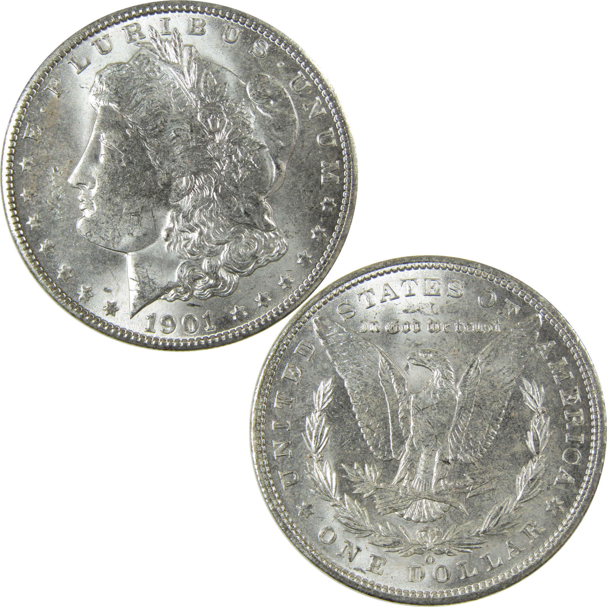 1901 O Morgan Silver Dollar Uncirculated Mint State $1 Coin SKU:I27766