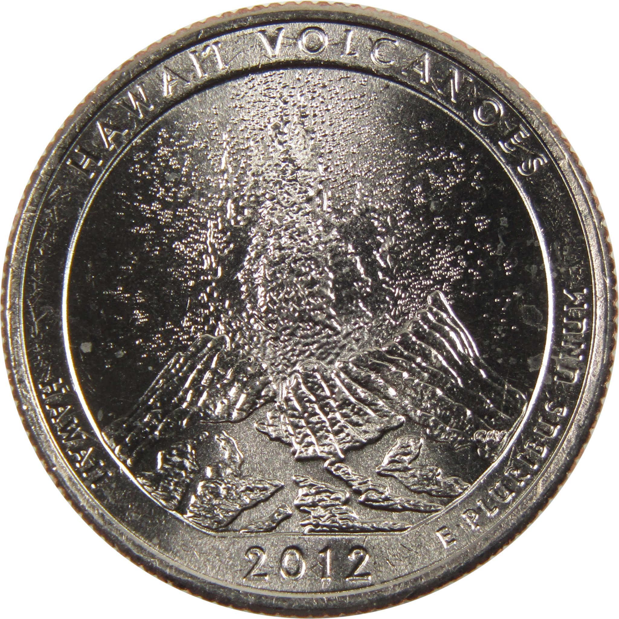 2012 D Hawaii Volcanoes National Park Quarter BU Uncirculated Clad 25c