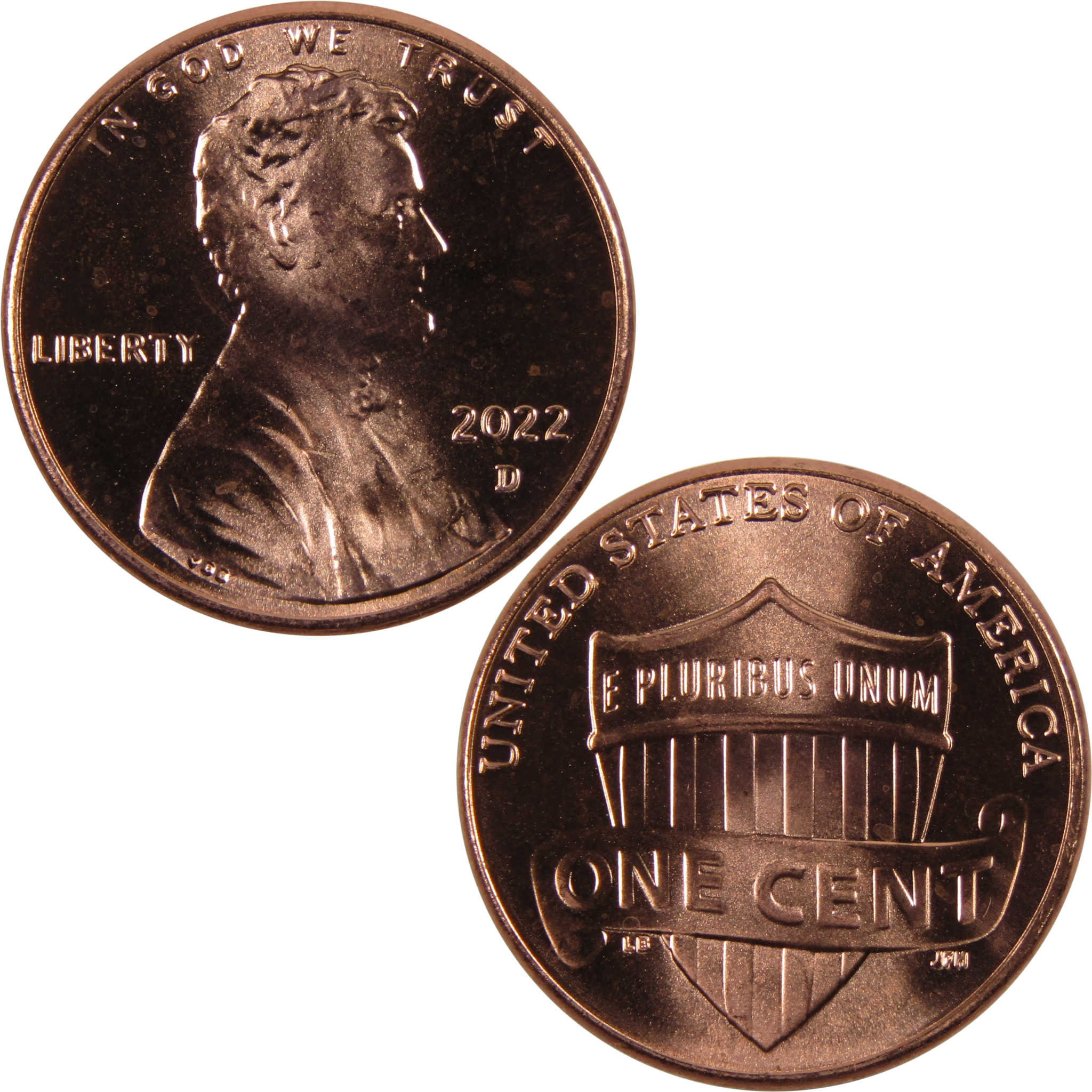 2022 D Lincoln Shield Cent BU Uncirculated Penny 1c Coin