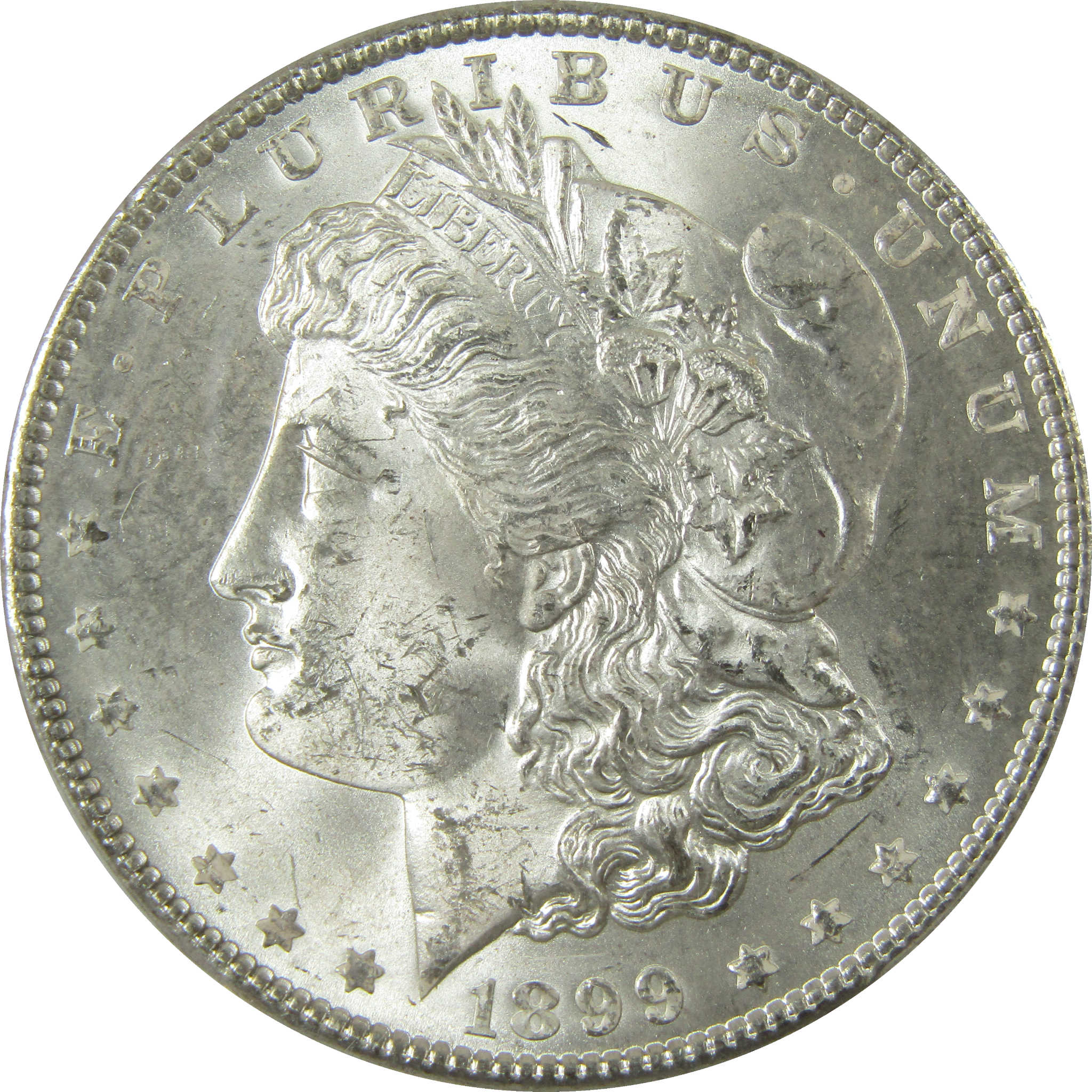 1899 Morgan Silver Dollar MS 63 PCGS Uncirculated $1 Coin SKU:I28357