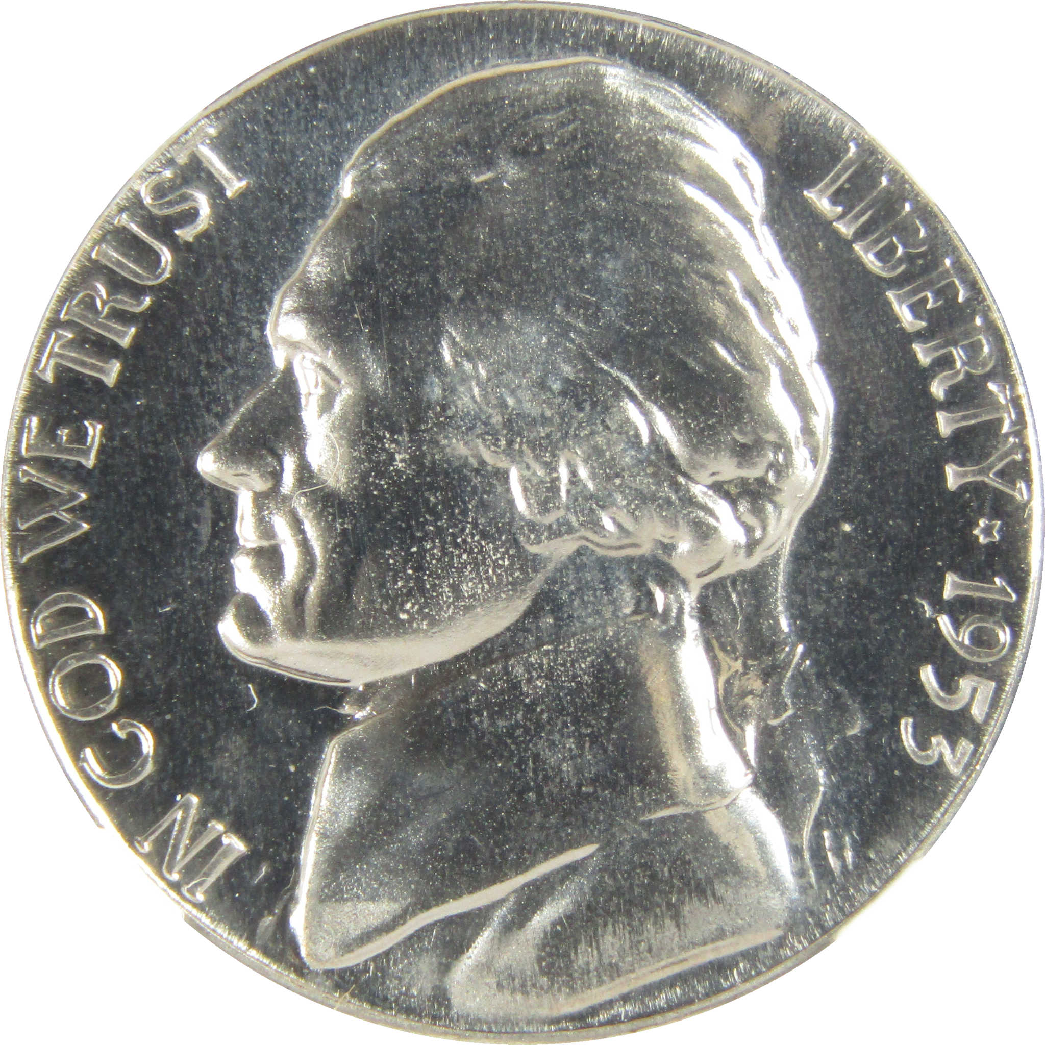 1953 Jefferson Nickel PF 68 NGC Proof 5c Coin Collectible SKU:I27369