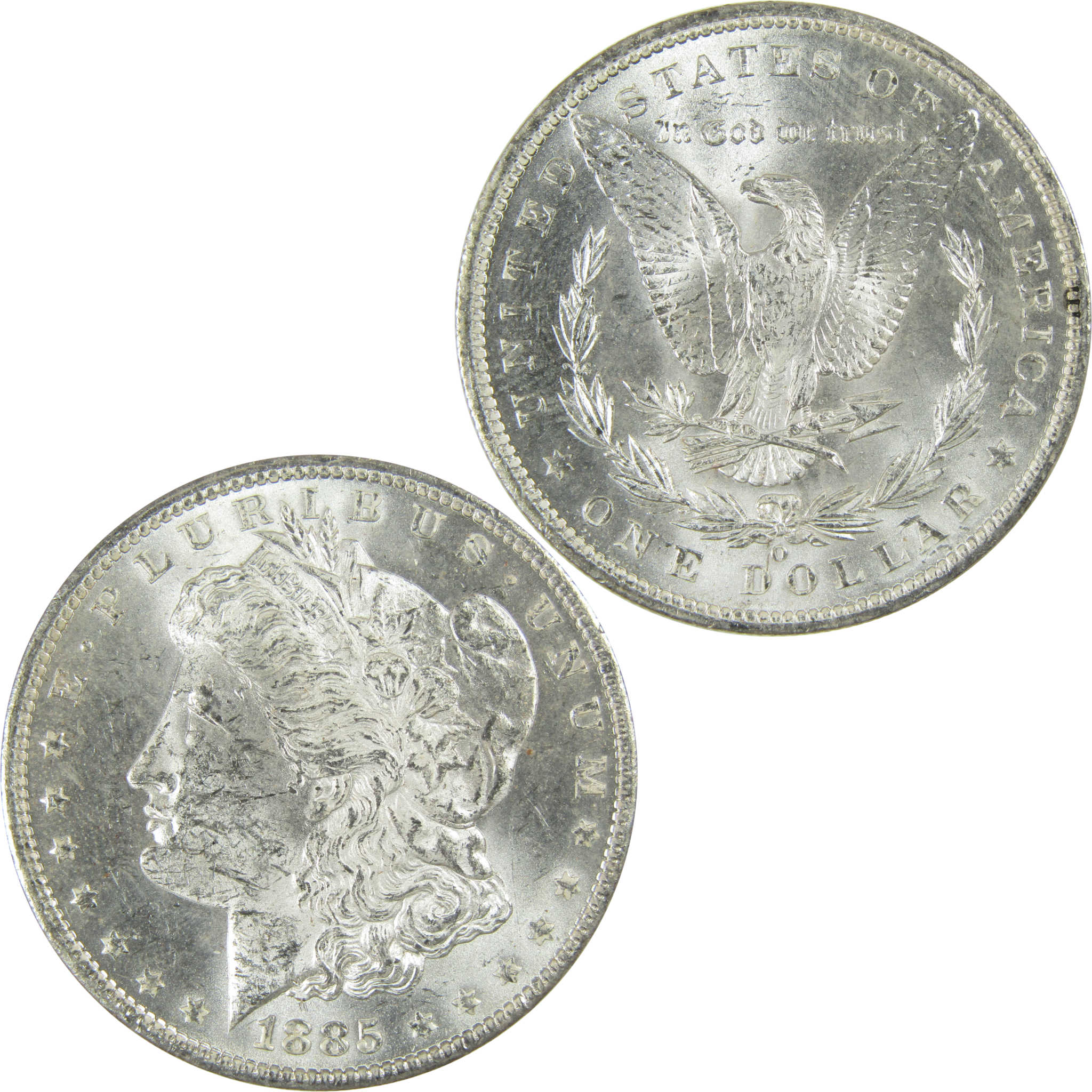 1885 O Morgan Silver Dollar Uncirculated Mint State $1 Coin SKU:I27477