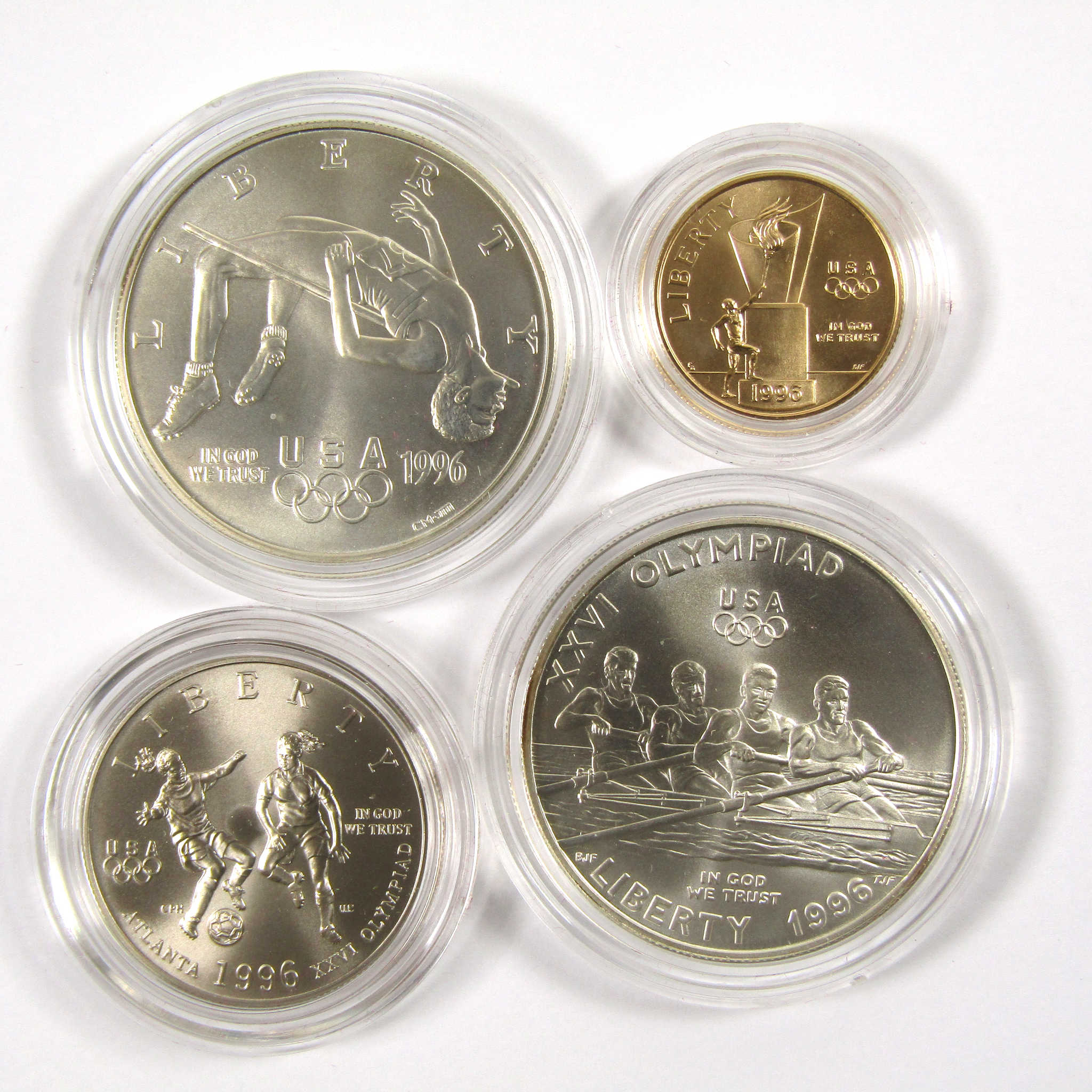 1996 Atlanta Olympic Games 4 Coin Commemorative Set SKU:CPC2955