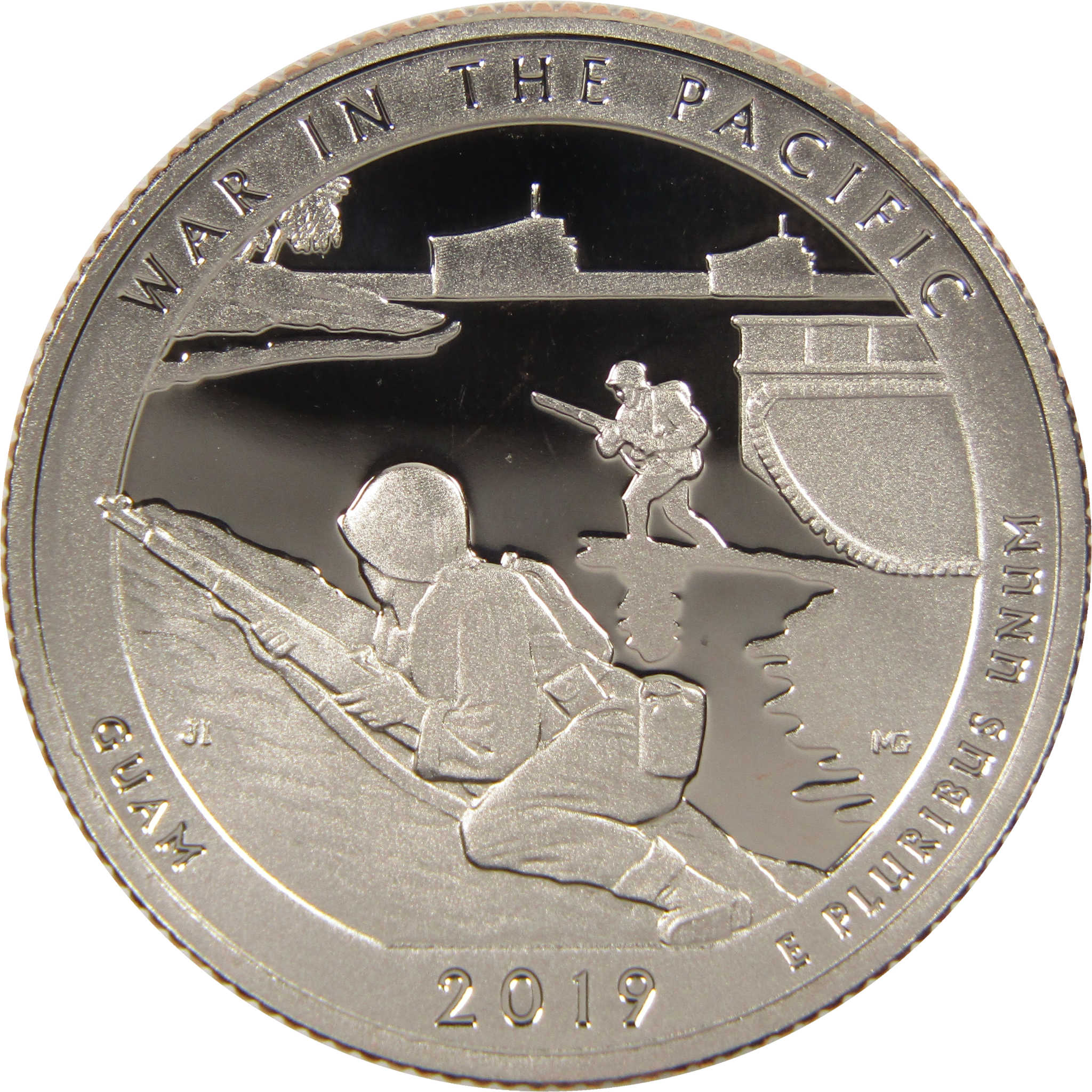 2019 S War in the Pacific NHP National Park Quarter Choice Proof Clad