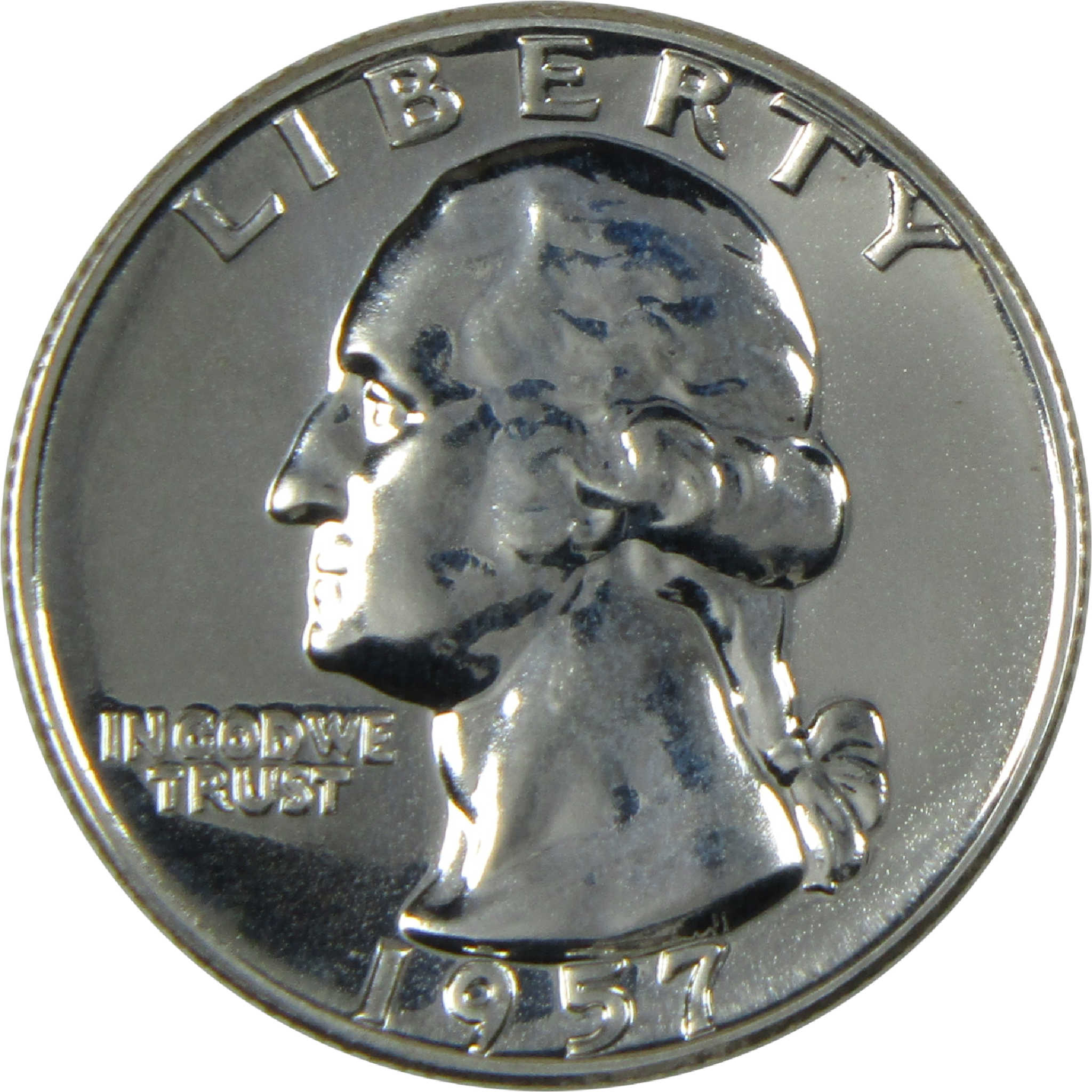 1957 Washington Silver Quarter Proof 25c Coin Collectible