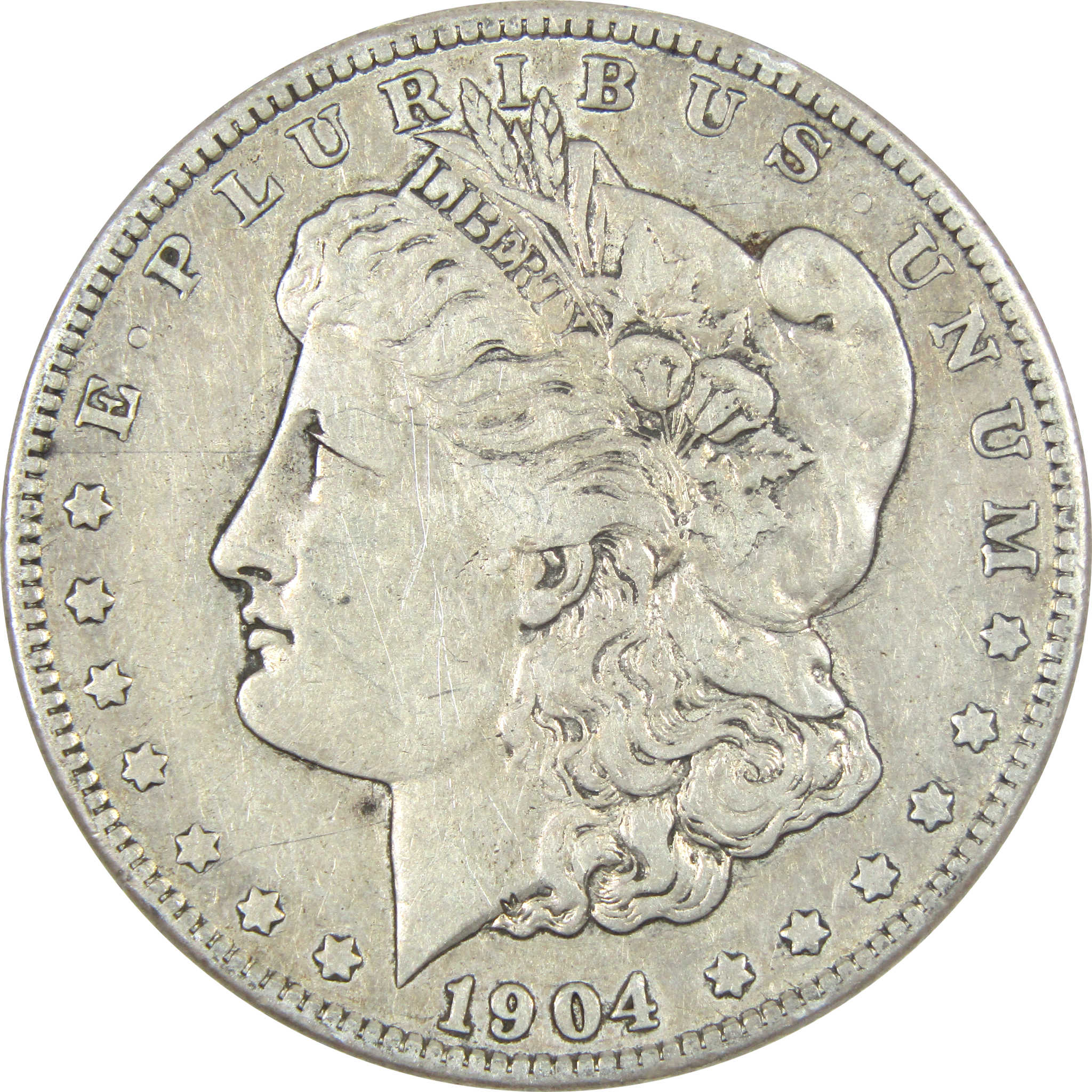 1904 S Morgan Dollar VF Very Fine Details Silver $1 Coin SKU:I14412 - Morgan coin - Morgan silver dollar - Morgan silver dollar for sale - Profile Coins &amp; Collectibles