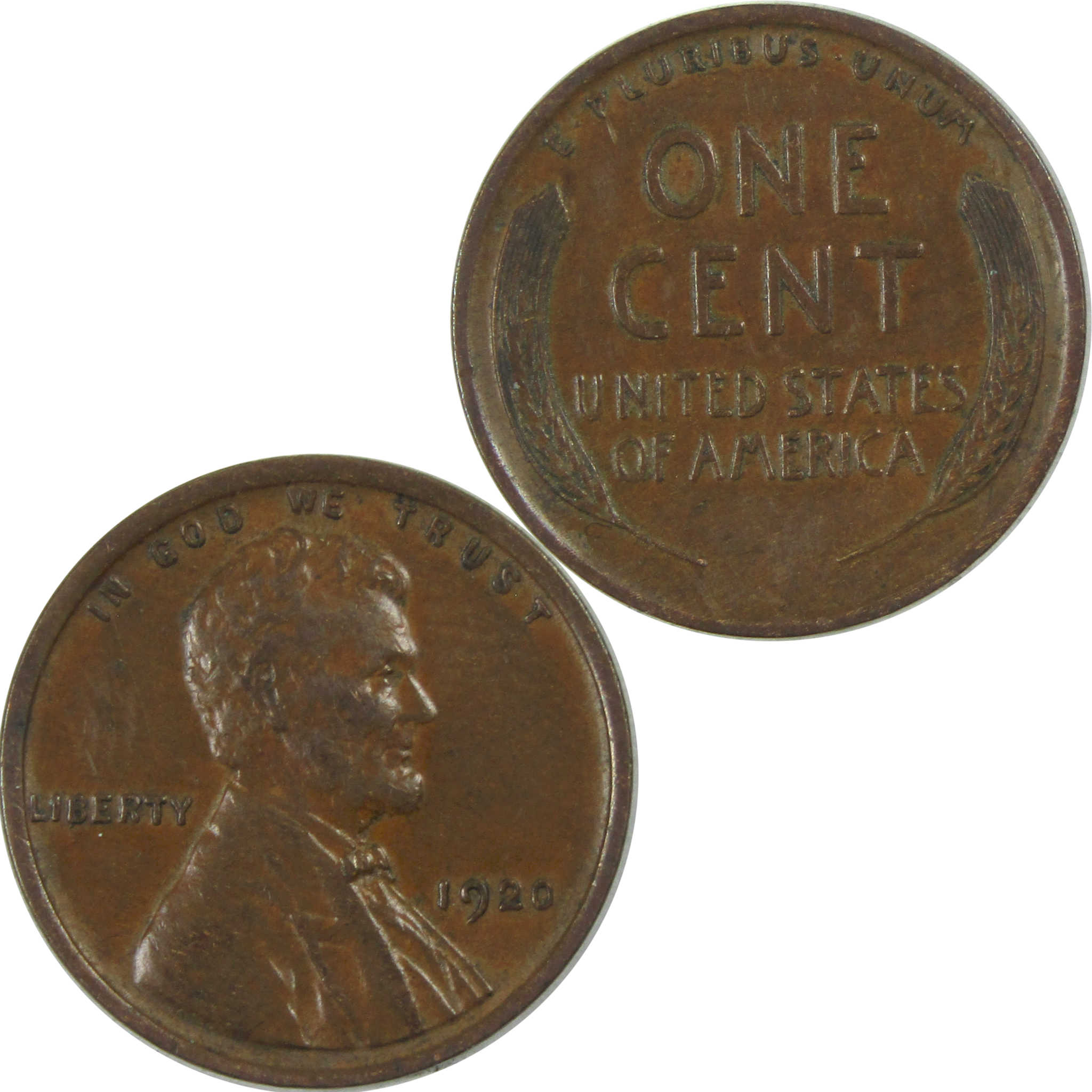 1920 Lincoln Wheat Cent XF/AU Penny 1c Coin SKU:I16577