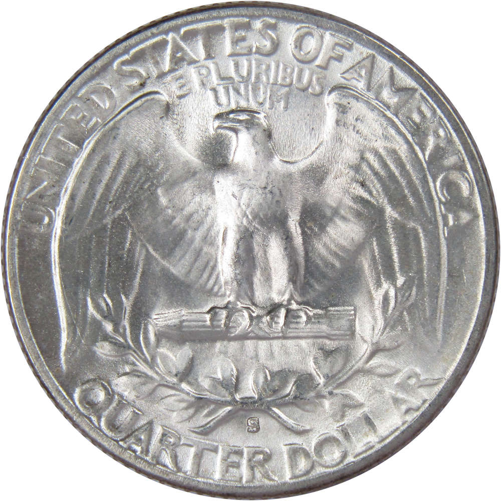 1951 S Washington Quarter Uncirculated Mint State Silver 25c Coin
