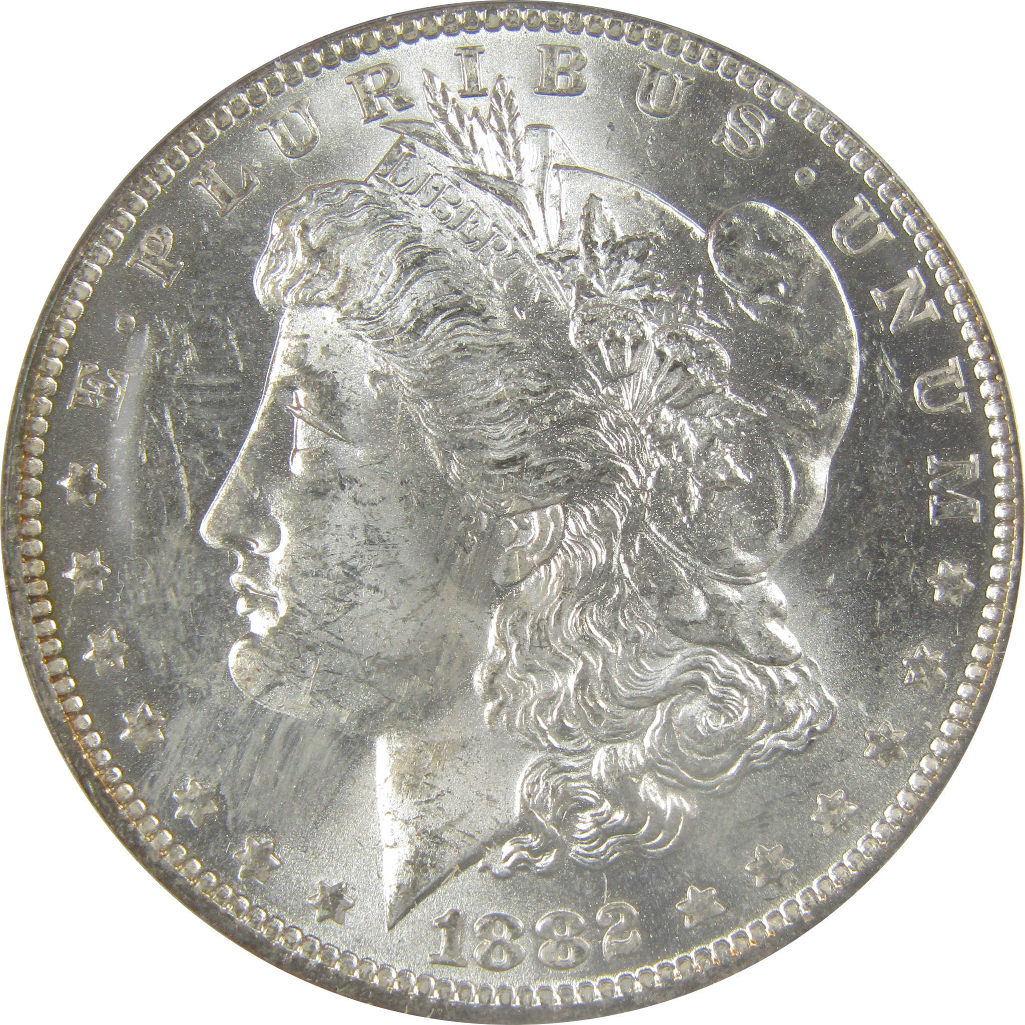 1882 O/S VAM-4 Recessed Top 100 Morgan Dollar MS 62 ANACS SKU:I21959 - Morgan coin - Morgan silver dollar - Morgan silver dollar for sale - Profile Coins &amp; Collectibles