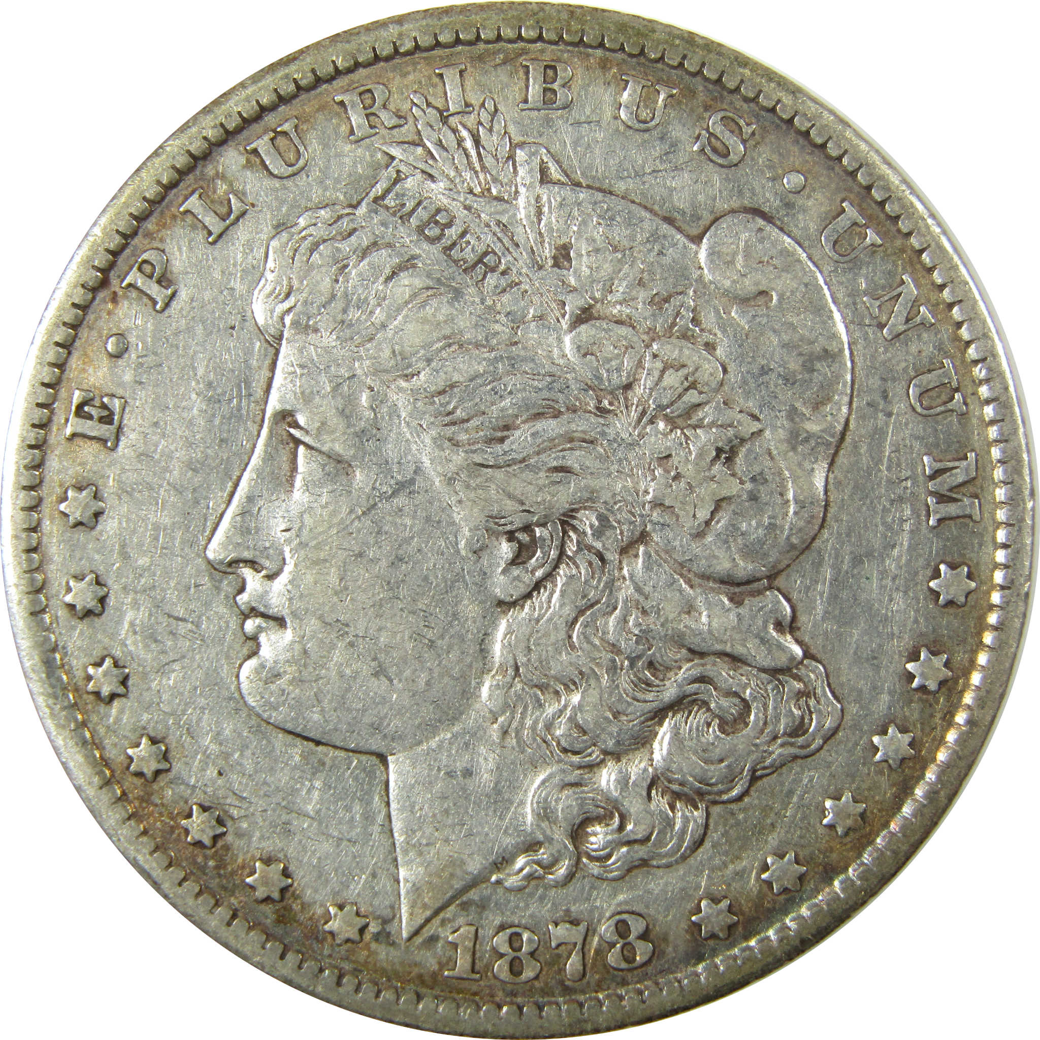 1878 CC Morgan Silver Dollar VF Very Fine Details $1 Coin SKU:CP1381 - Morgan coin - Morgan silver dollar - Morgan silver dollar for sale - Profile Coins &amp; Collectibles
