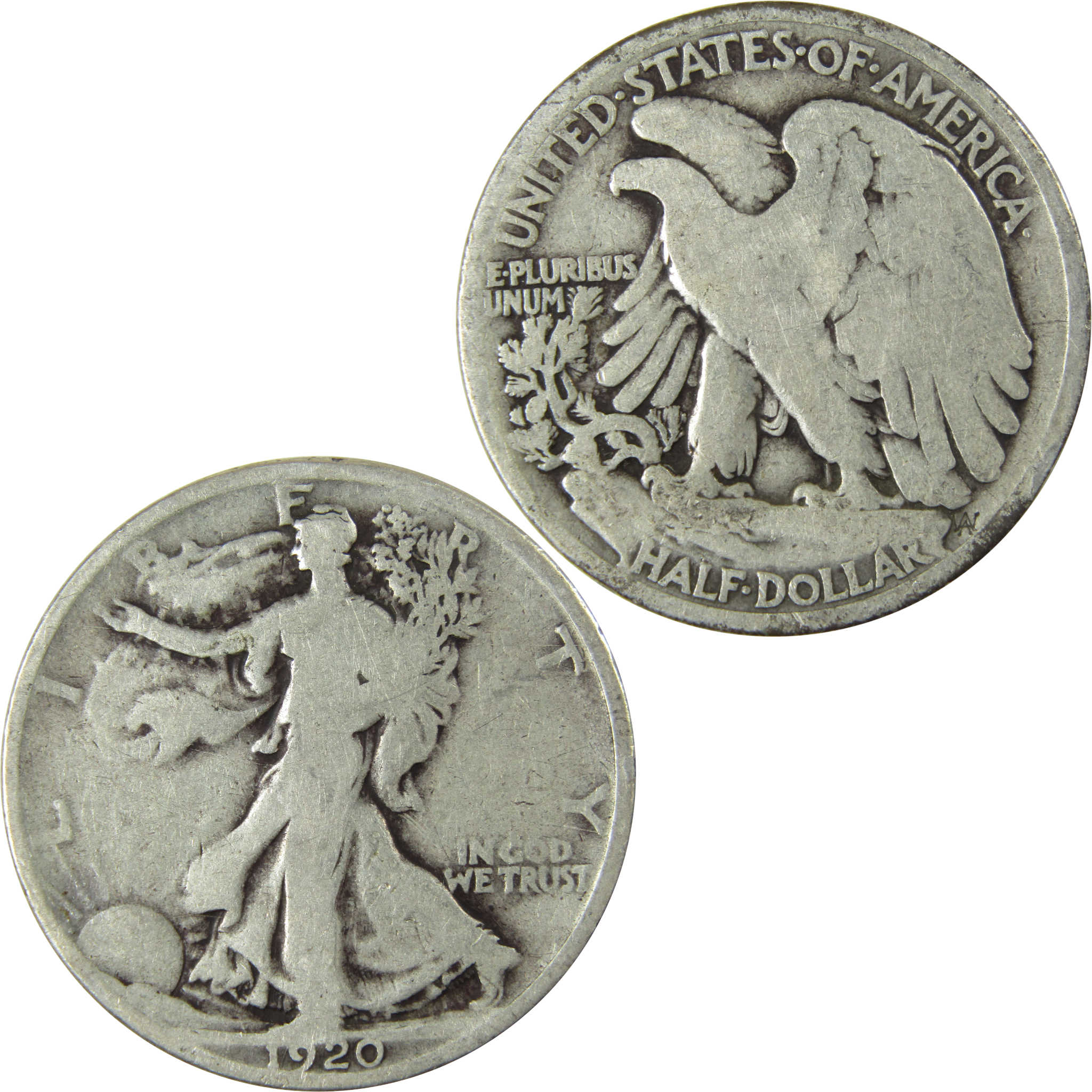 1920 Liberty Walking Silver Half Dollar VG Very Good SKU:CP516