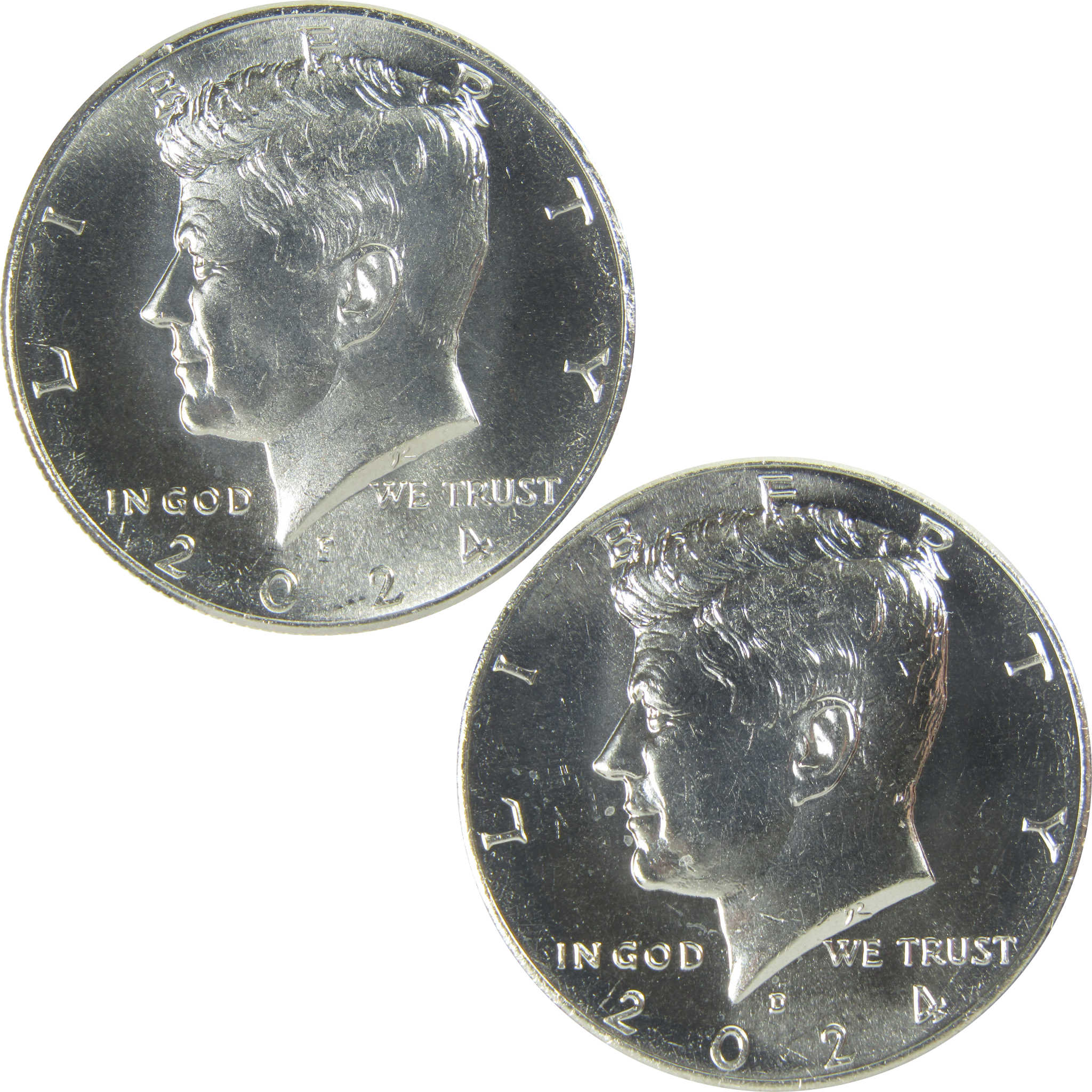 2024 P&D Kennedy Half Dollar 2 Piece Set Uncirculated Clad 50c Coins