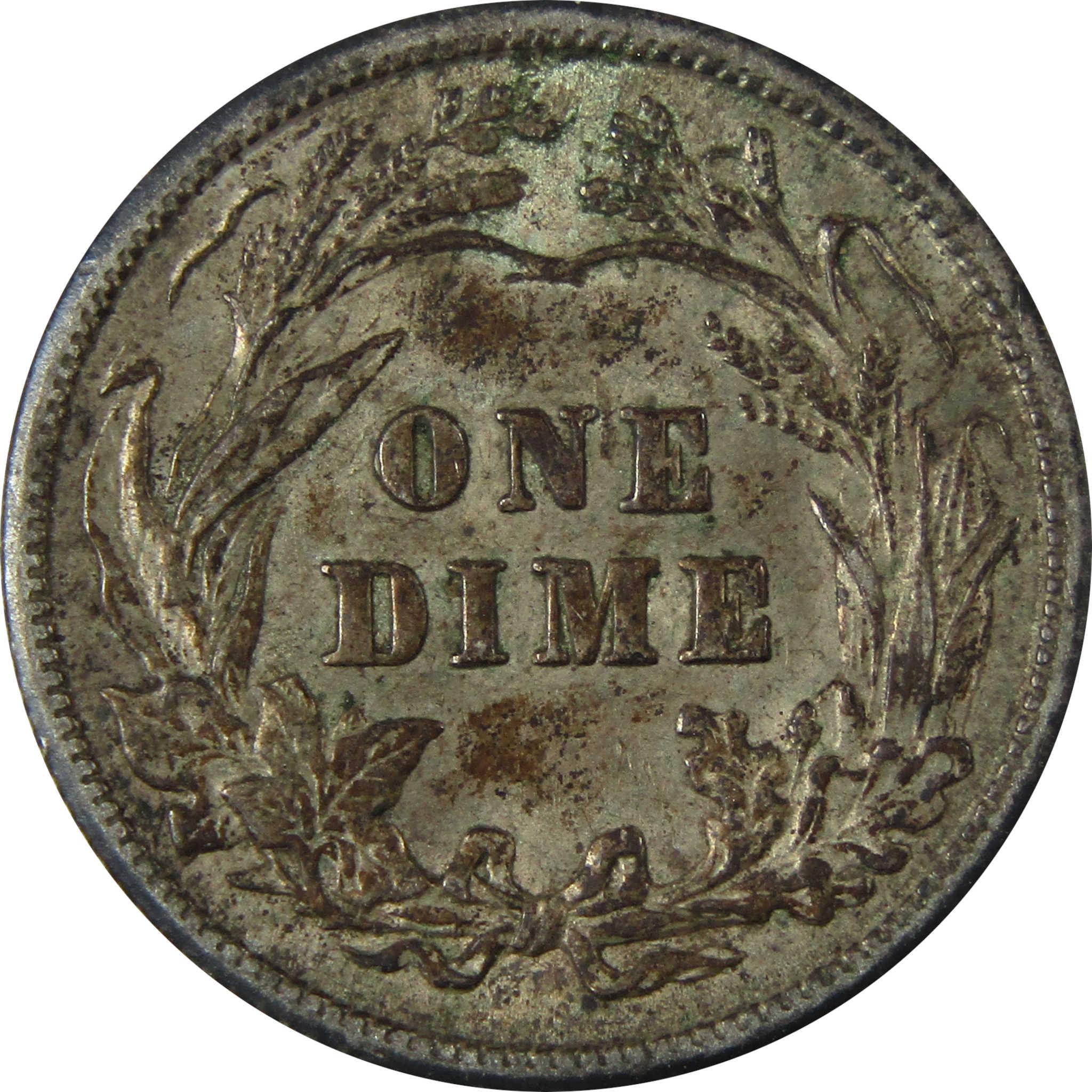 1914 Barber Silver Dime XF EF Extremely Fine 10c Coin SKU:CP1000