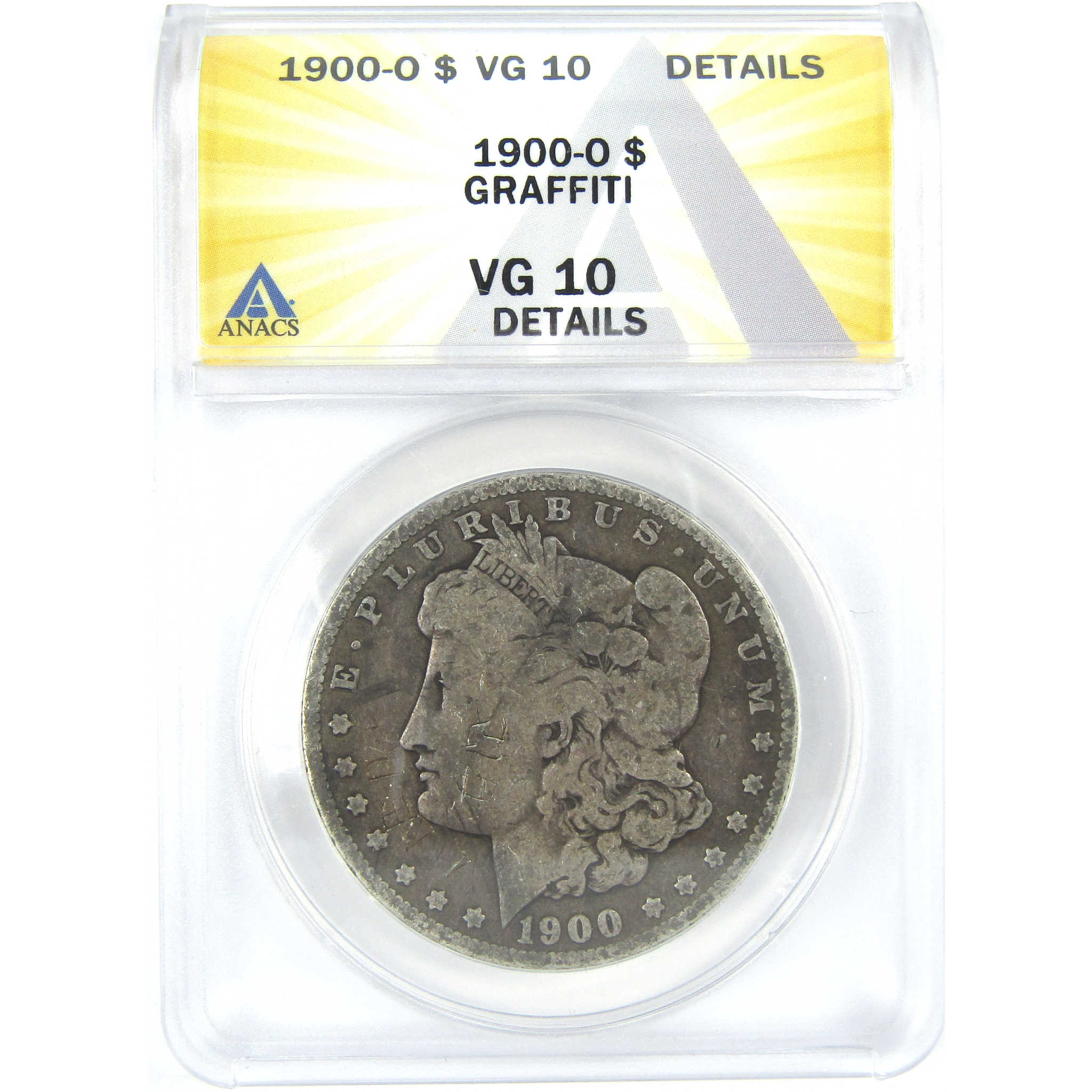 1900 O Morgan Dollar VG 10 Details ANACS Silver $1 Coin SKU:I16227