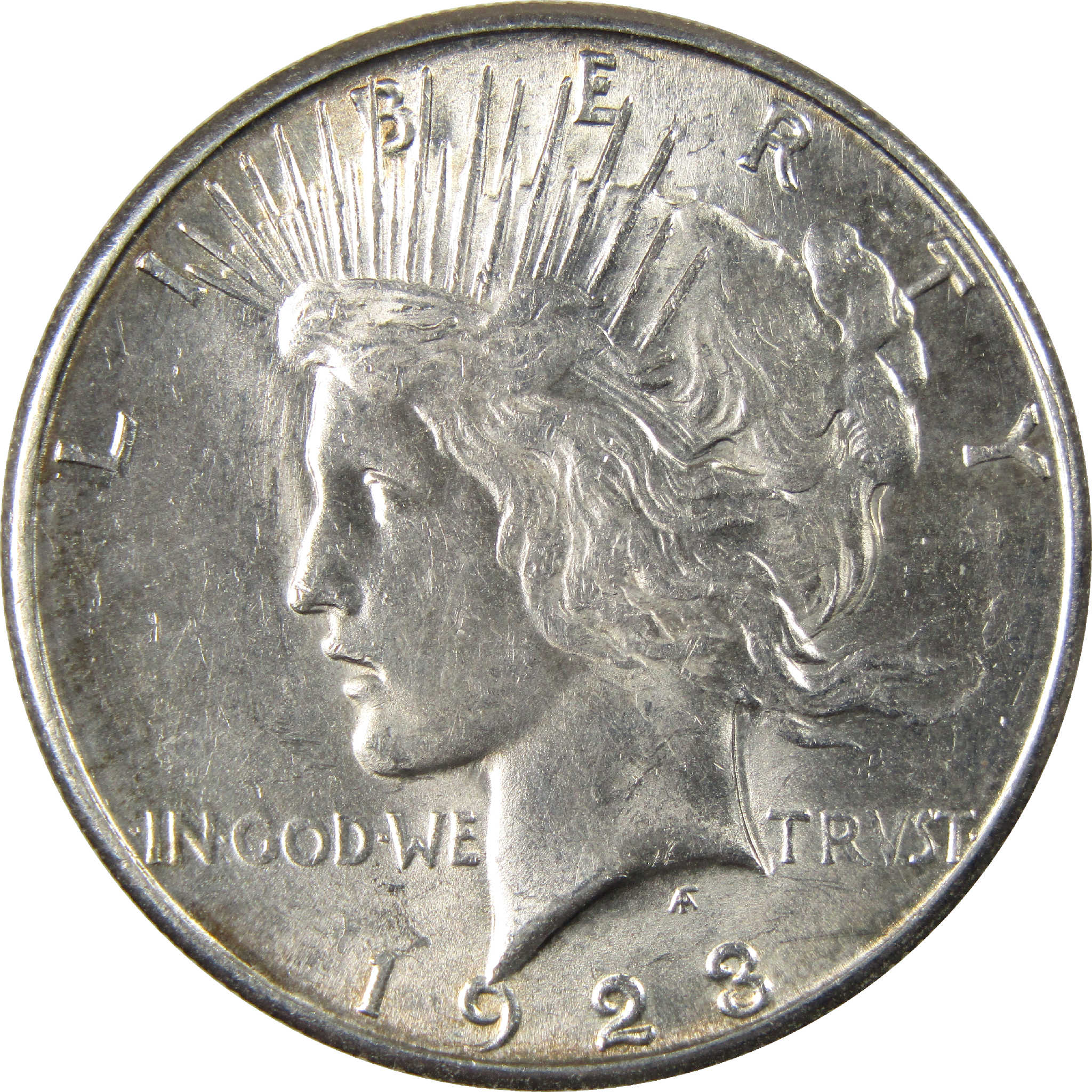 1923 S Peace Dollar AU About Uncirculated Silver $1 Coin SKU:I11623