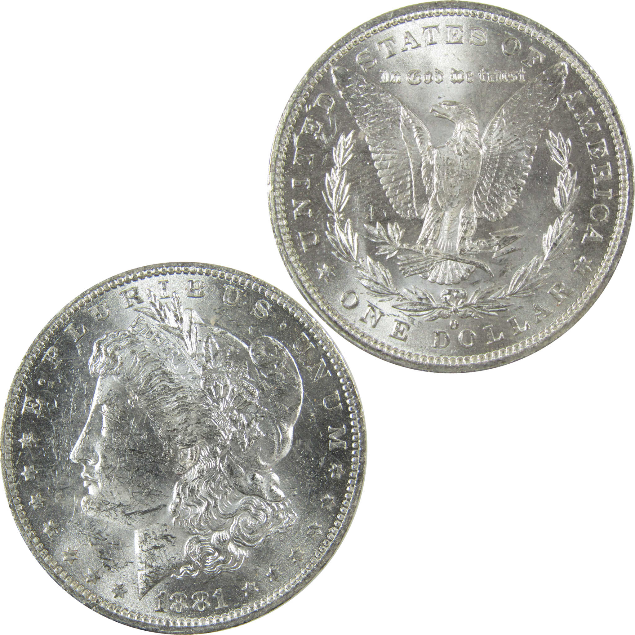 1881 O Morgan Silver Dollar Uncirculated Mint State $1 Coin SKU:I27700