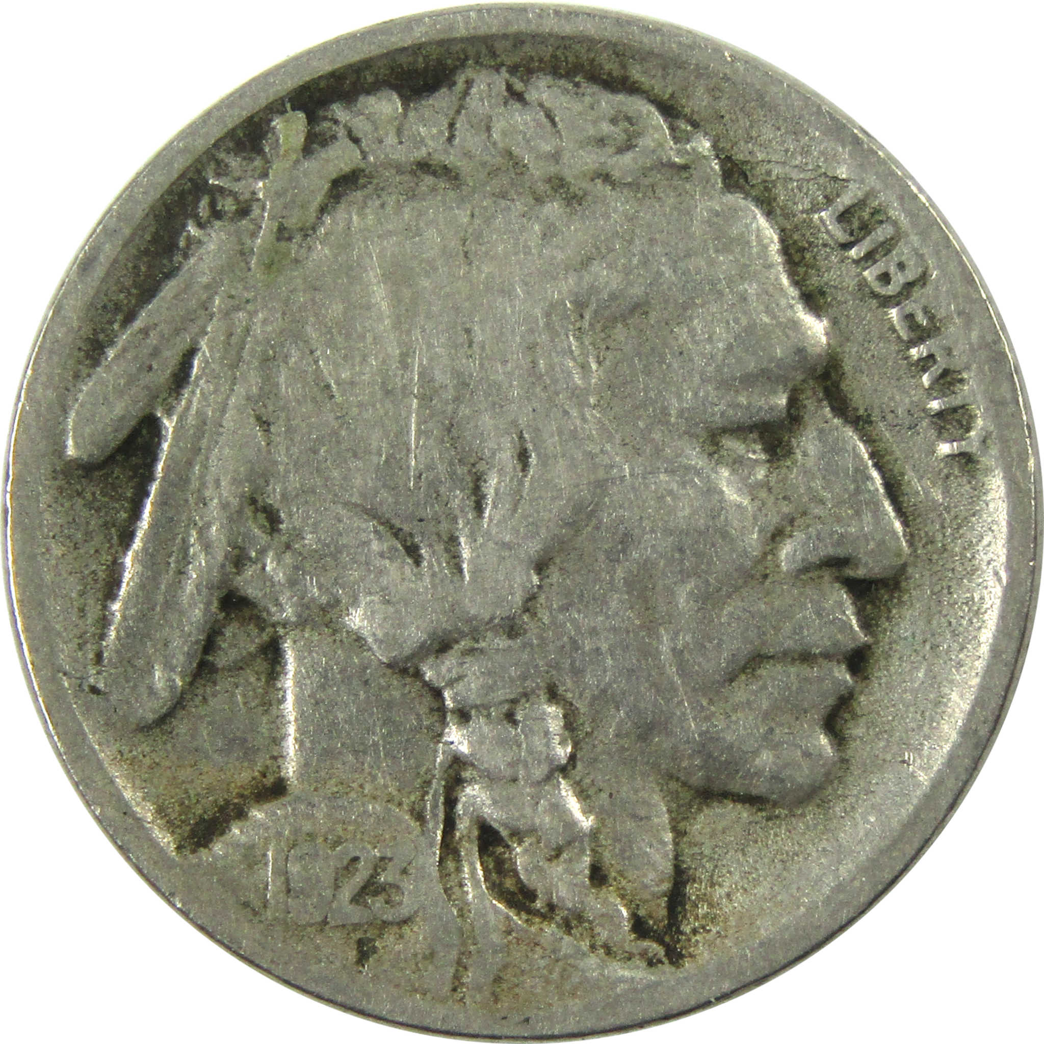 1923 S Indian Head Buffalo Nickel F Fine 5c Coin SKU:I13286