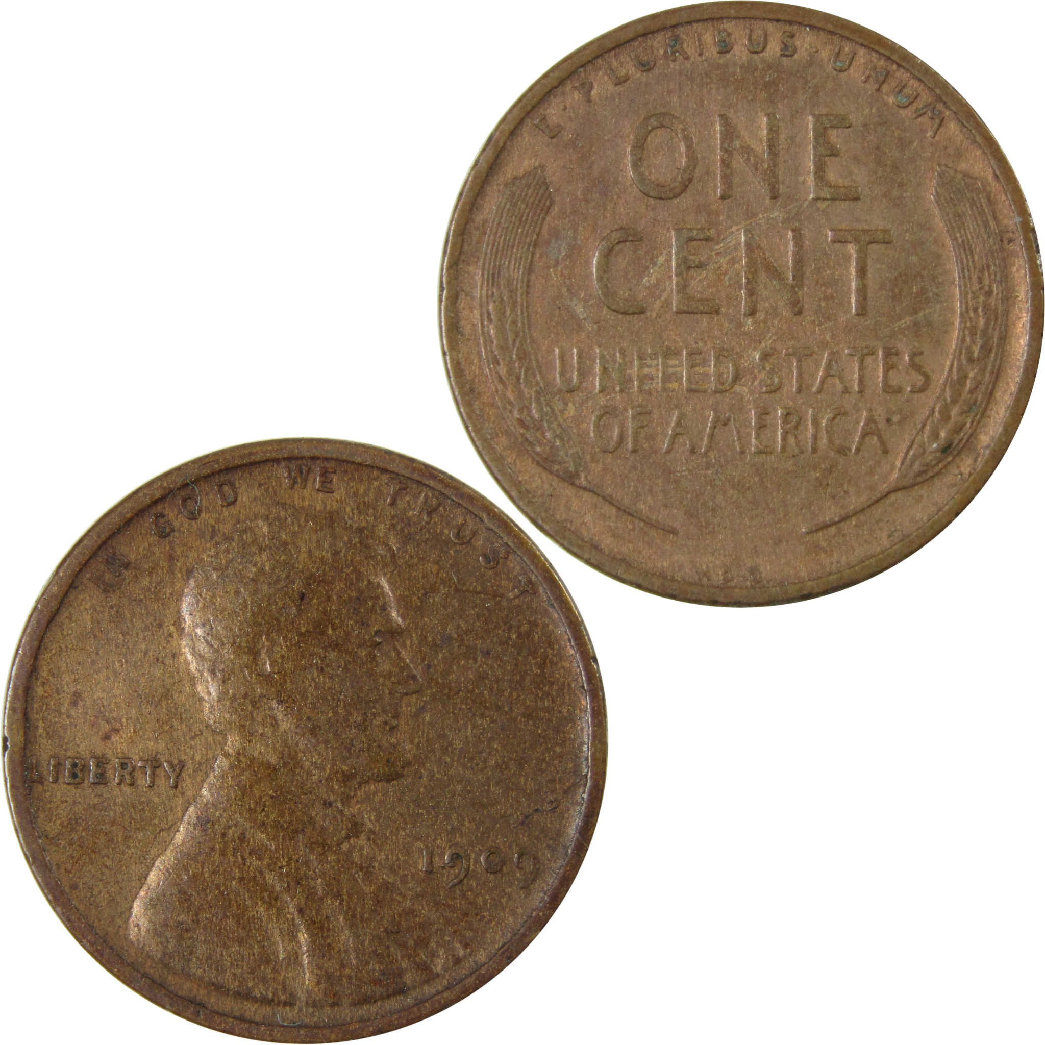 1909 VDB Lincoln Wheat Cent VG Very Good Details Penny SKU:I26314