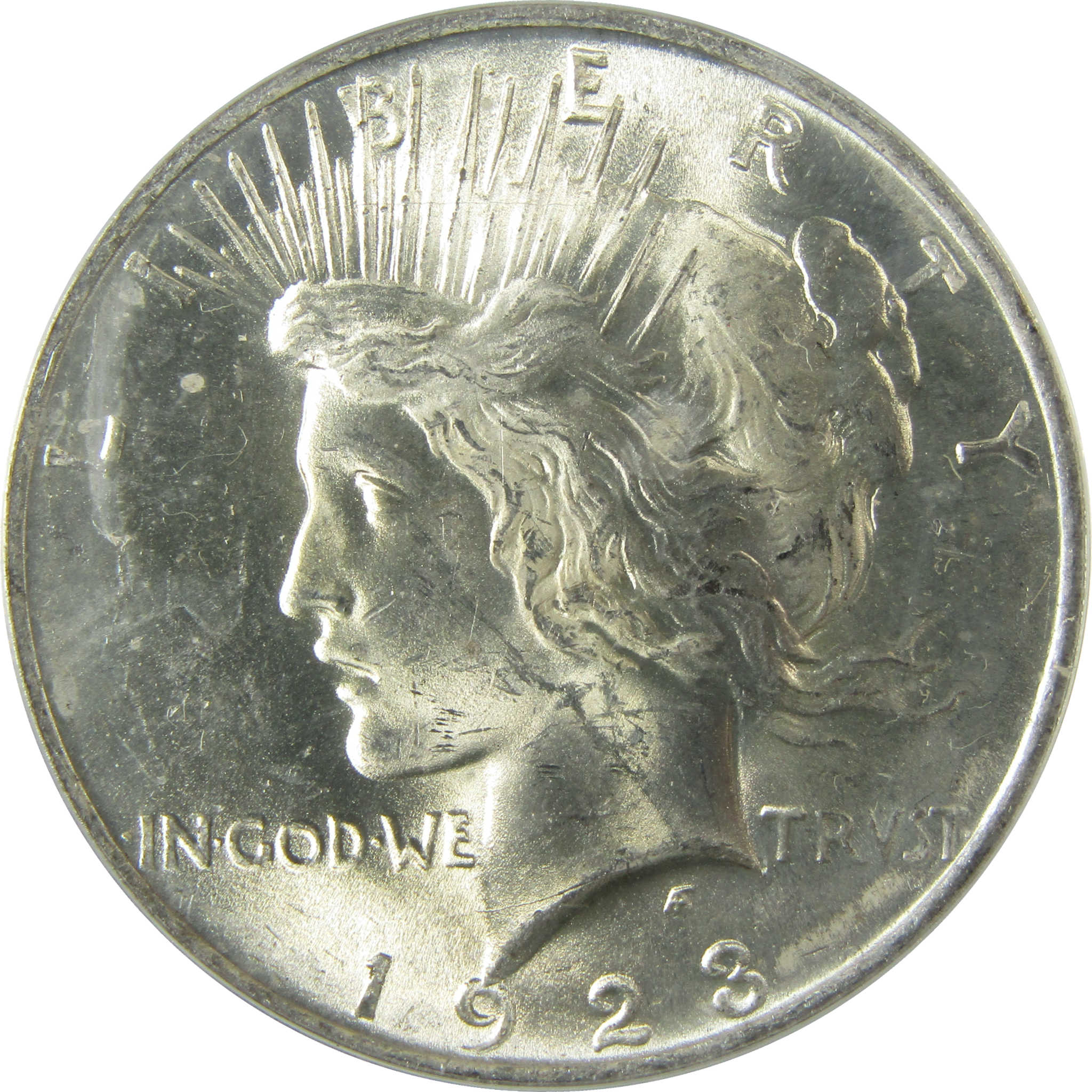 1923 Peace Silver Dollar MS 60 Details ANACS Uncirculated SKU:I28309