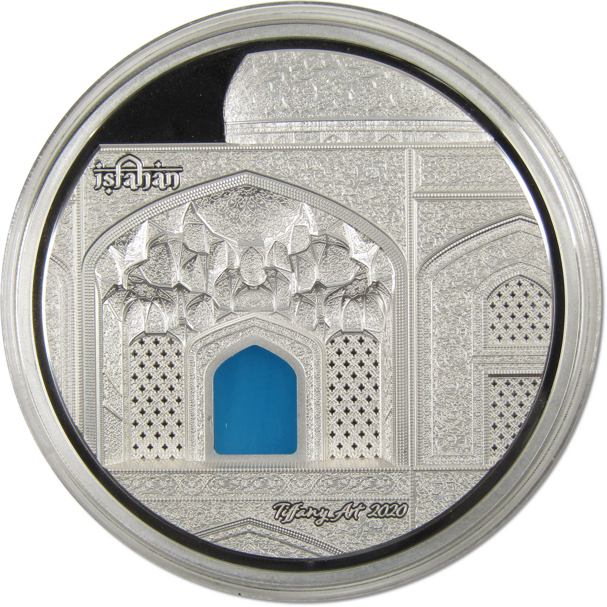Tiffany Art Safavid 3 oz .999 Silver $20 Proof Coin 2020 Palau COA