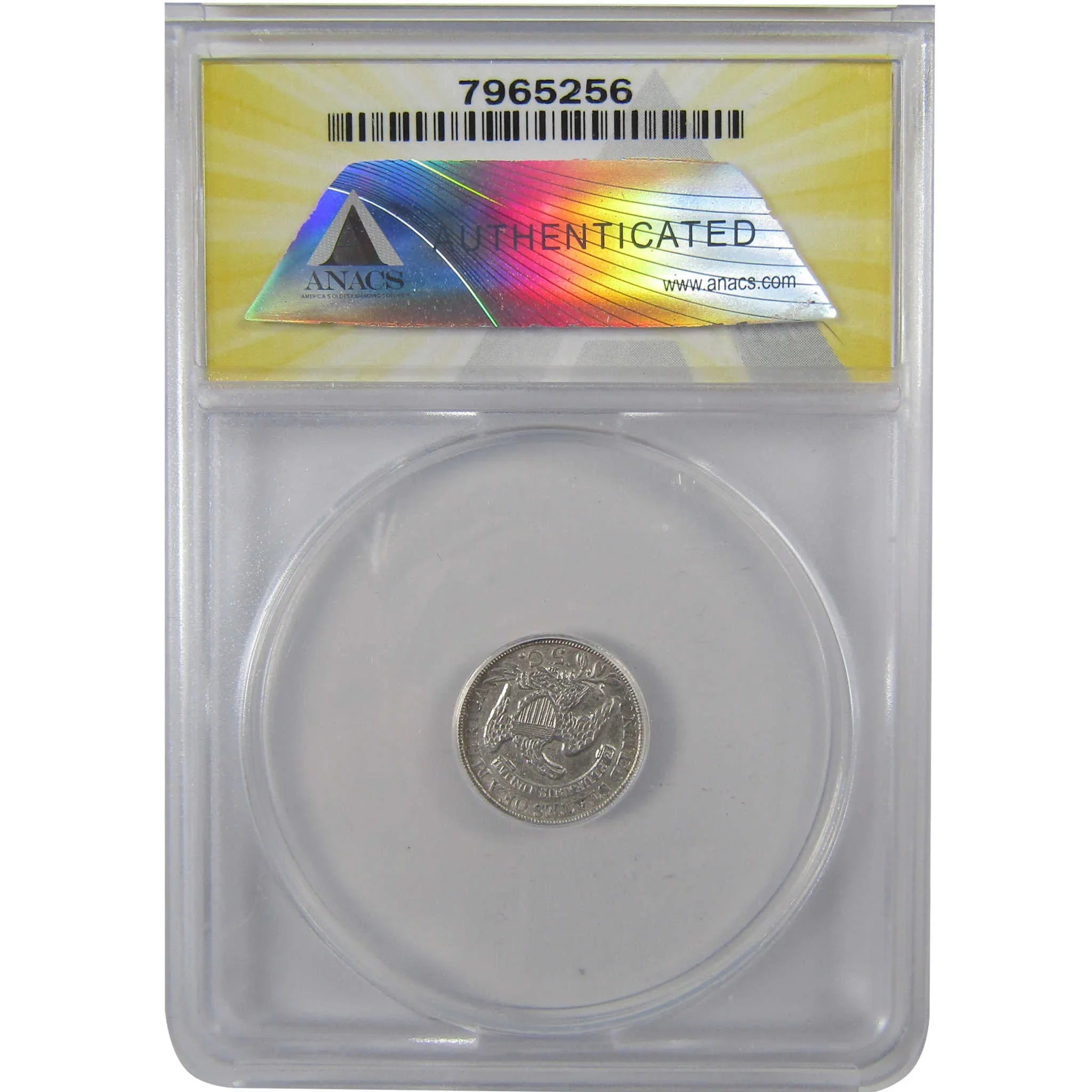 1837 Large 5C Capped Bust Half Dime EF 45 Details ANACS SKU:I25511