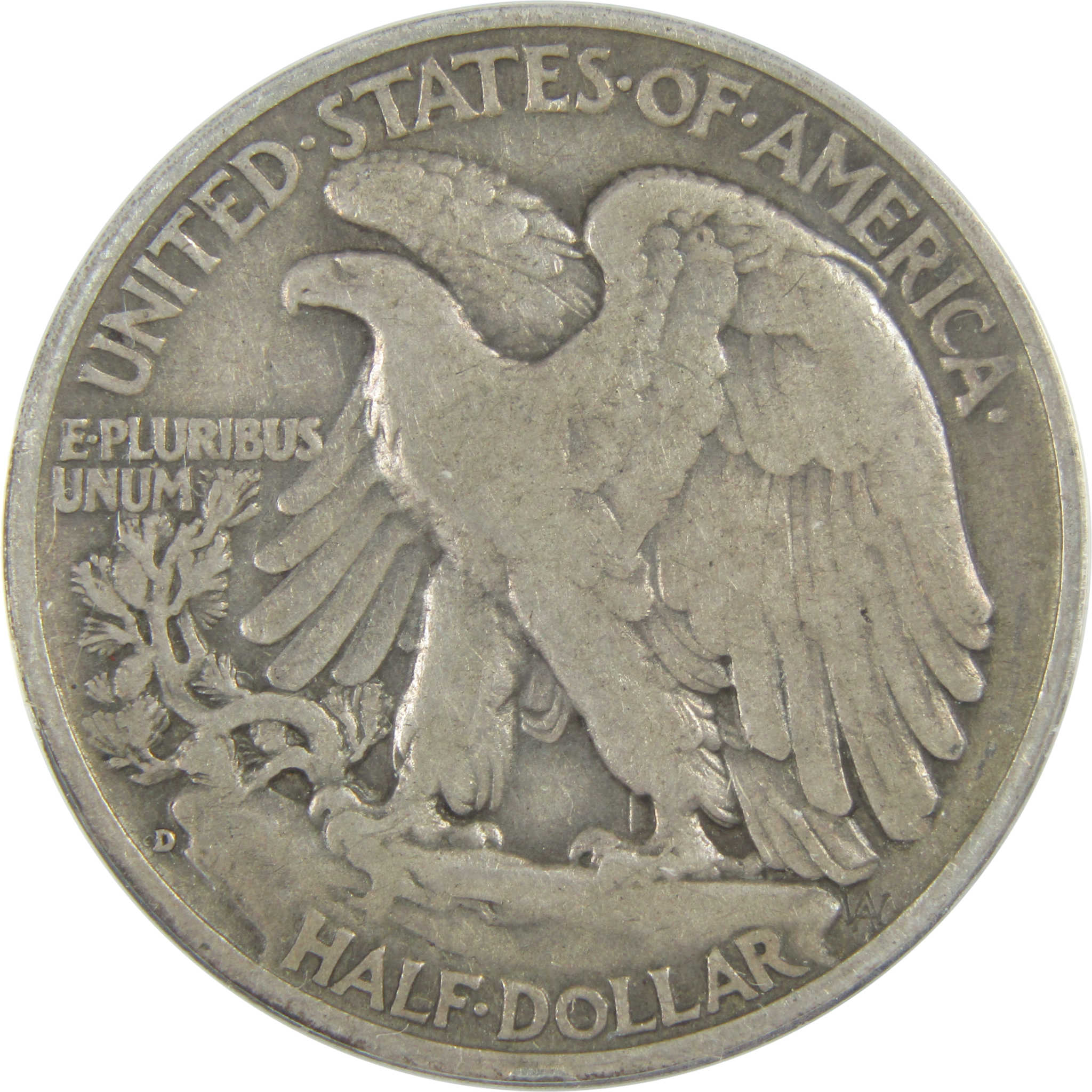 1938 D Liberty Walking Half Dollar VG 10 ANACS Silver 50c SKU:I16366