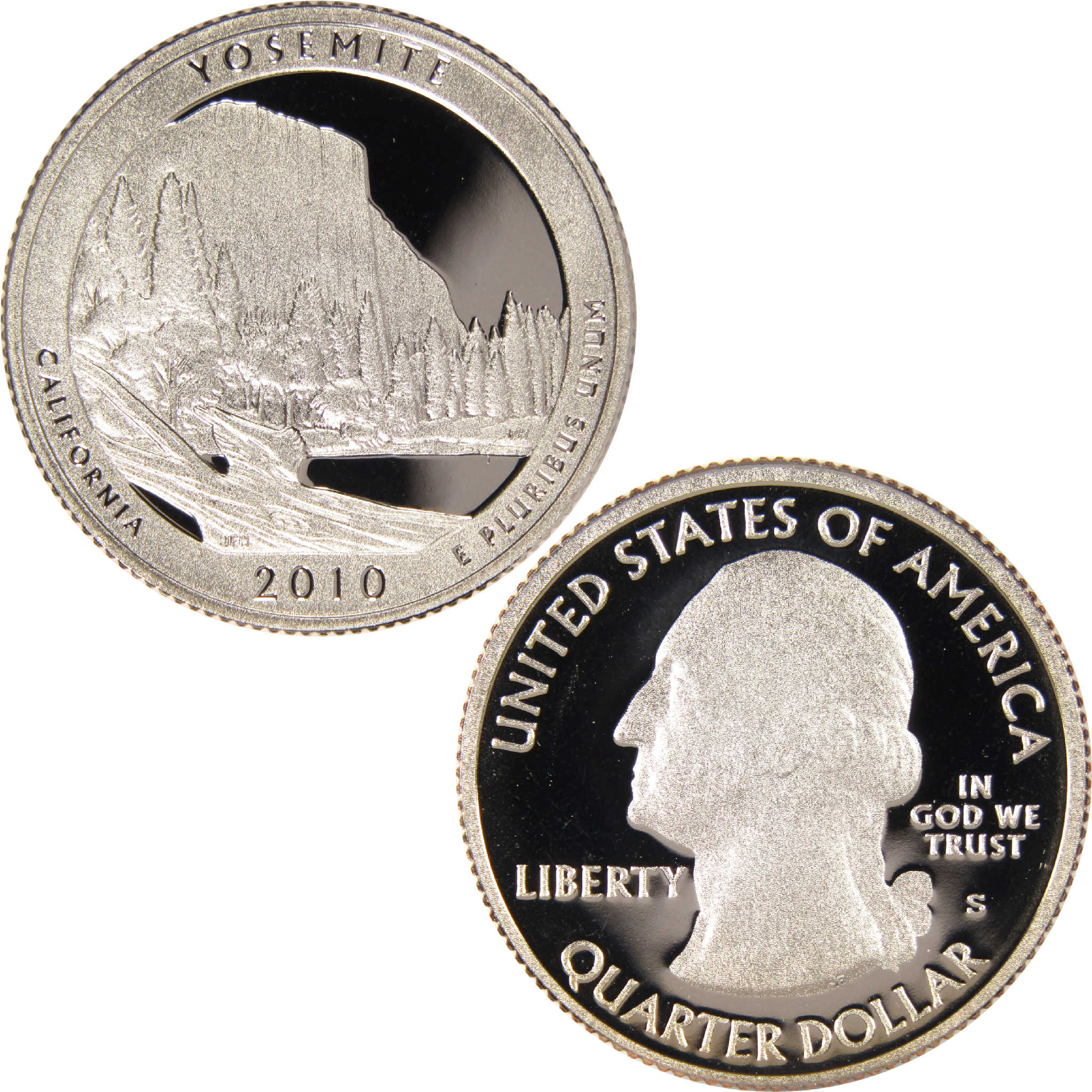 2010 S Yosemite National Park Quarter Clad 25c Proof Coin