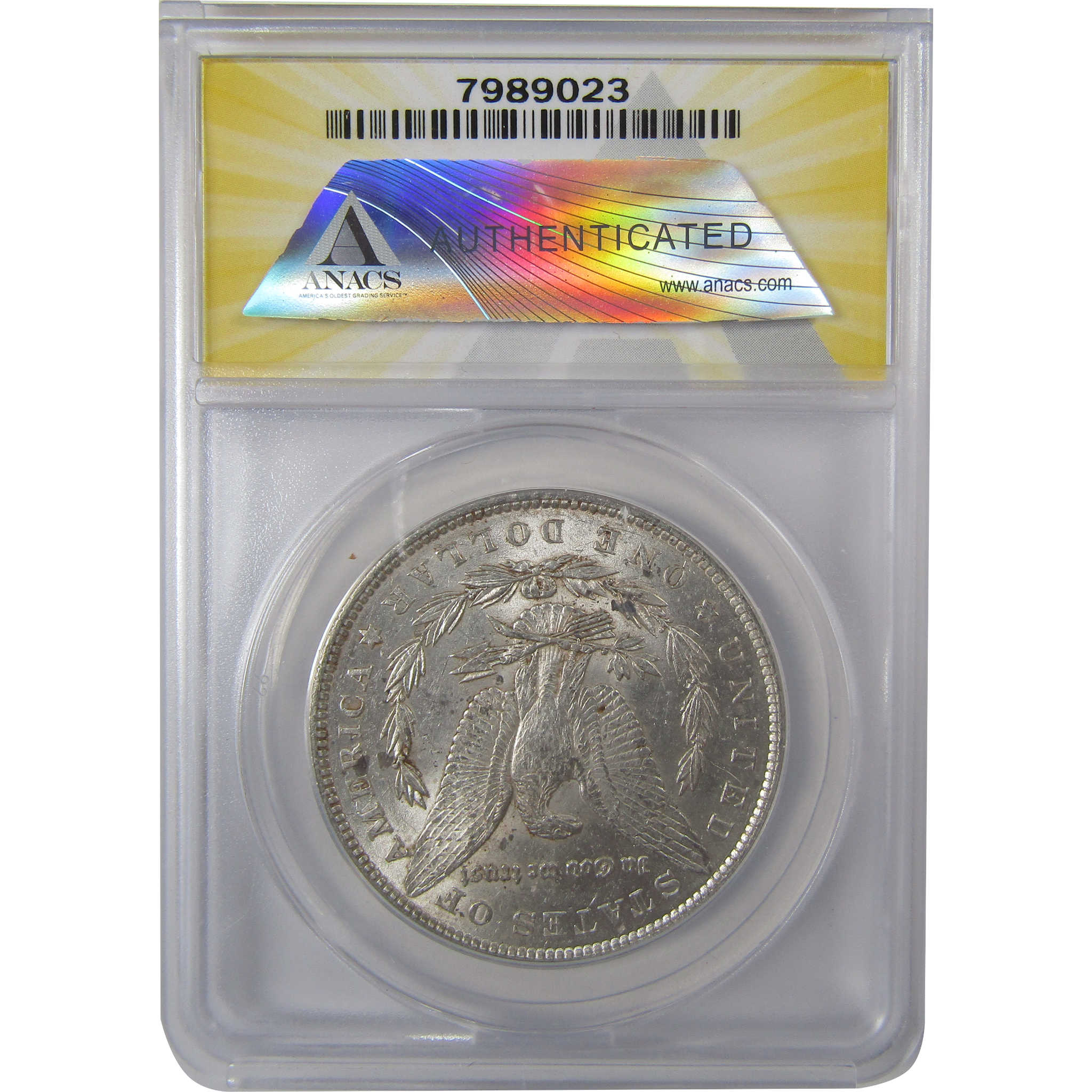 1878 7TF Rev 79 Morgan Silver Dollar AU 55 ANACS $1 Coin SKU:I25009