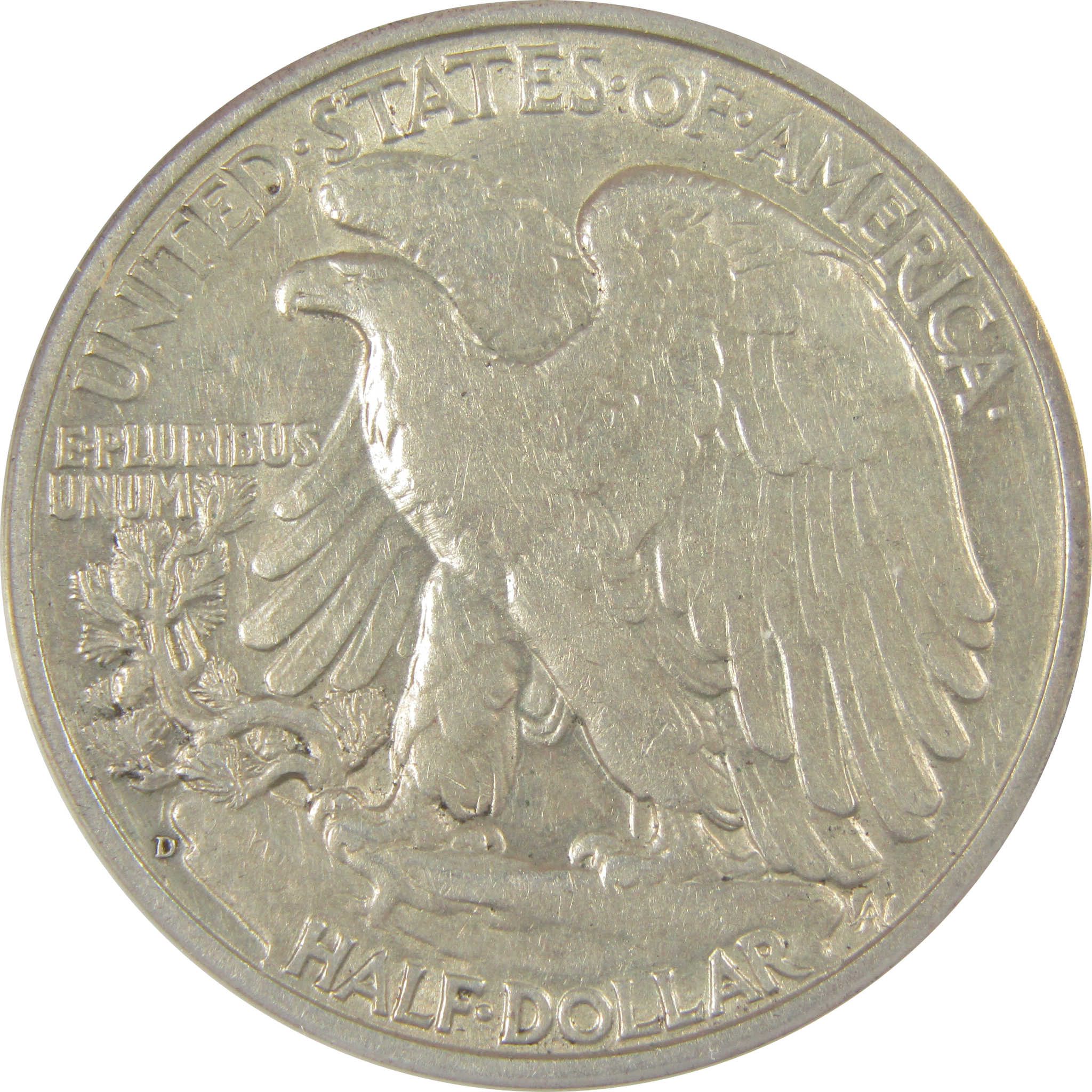 1938 D Liberty Walking Half Dollar EF 45 ANACS Silver SKU:I20175