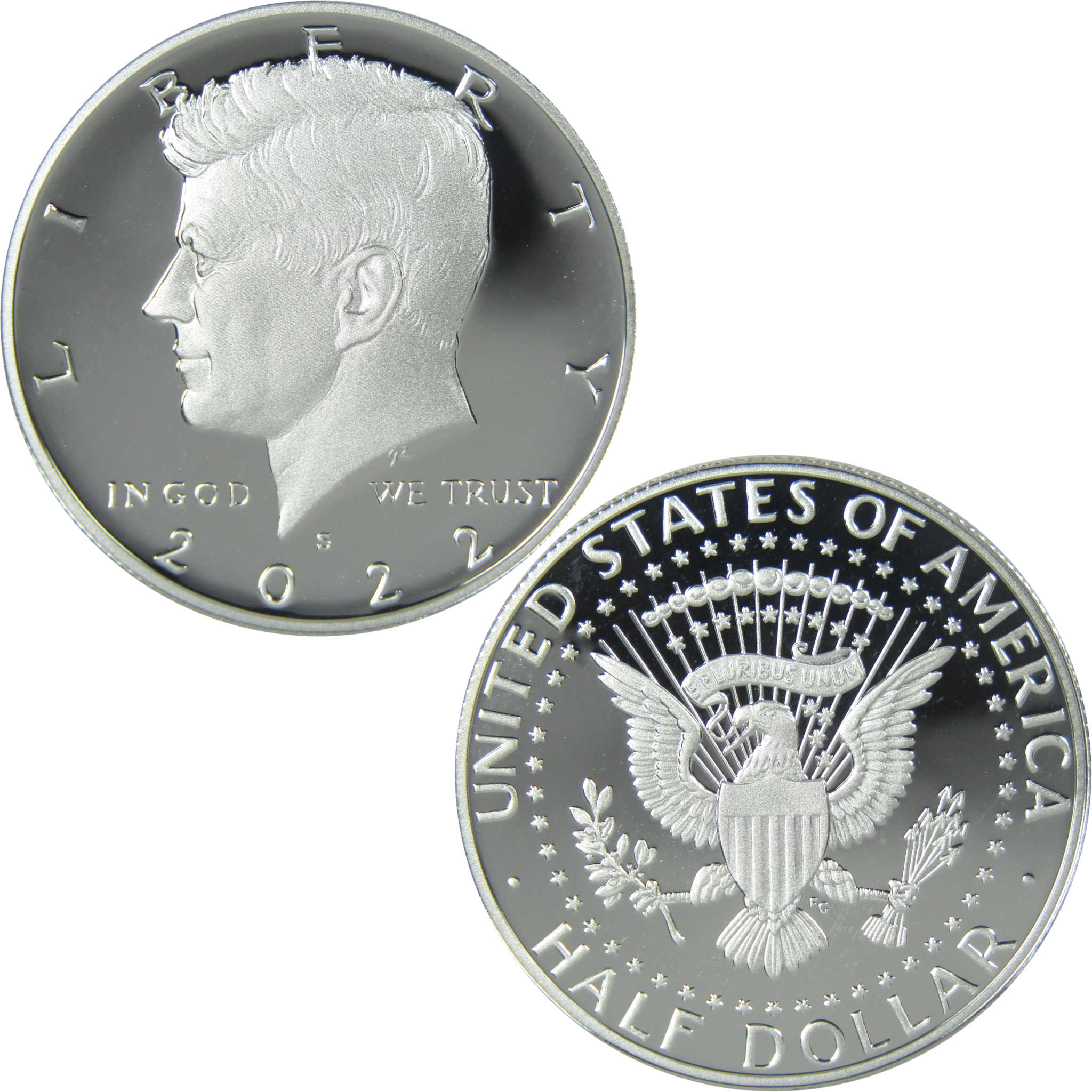 2022 S Kennedy Half Dollar Choice Proof .999 Silver 50c Coin