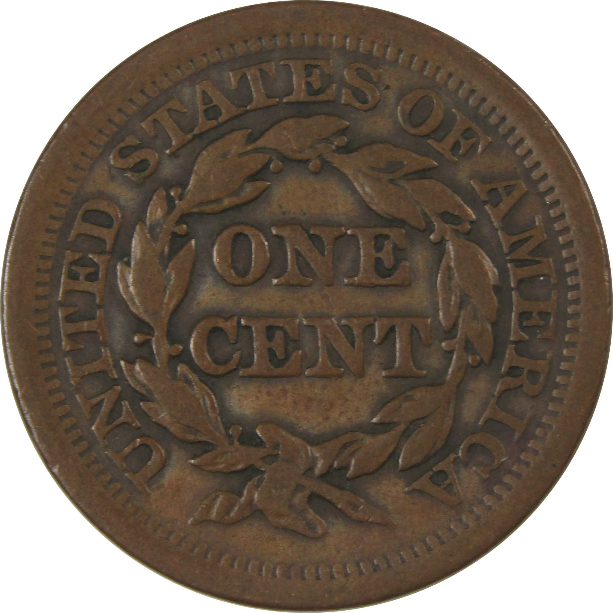 1852 Braided Hair Large Cent VF Very Fine Copper Penny SKU:I22692