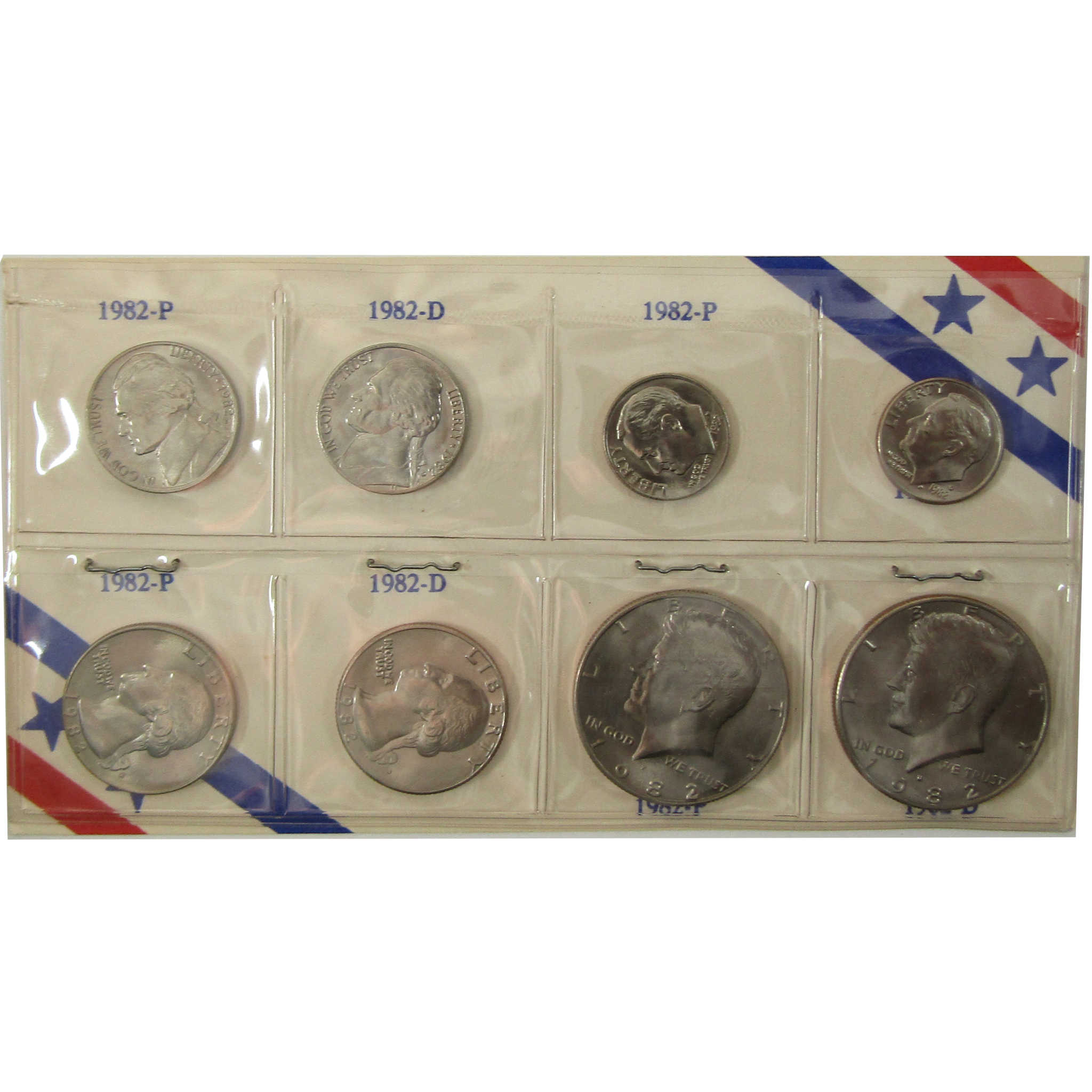 1982 P&D Unofficial 15-Coin Uncirculated Mint Set SKU:I28197