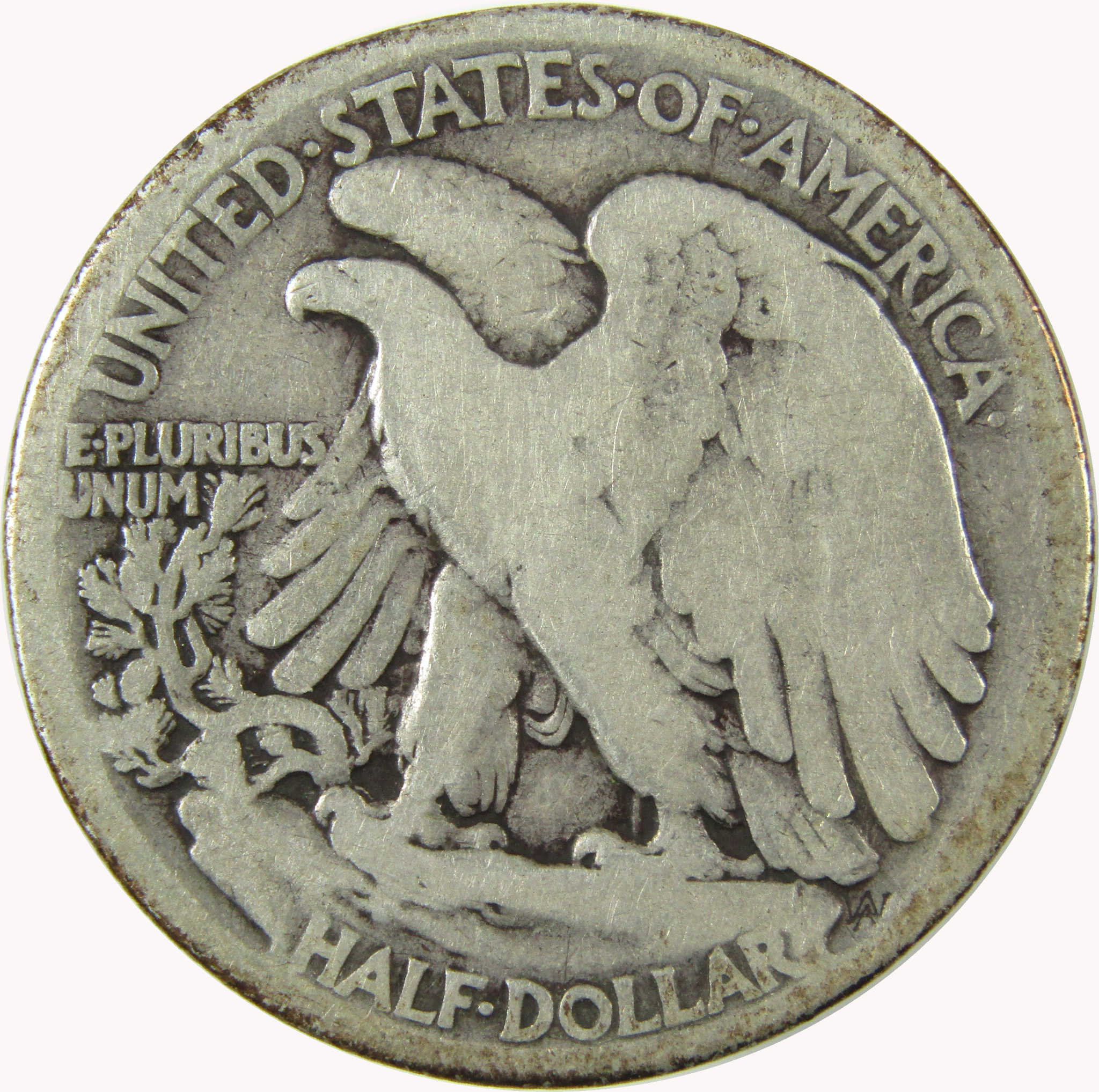 1917 S Obverse Liberty Walking Silver 50c VG Very Good SKU:CP1455