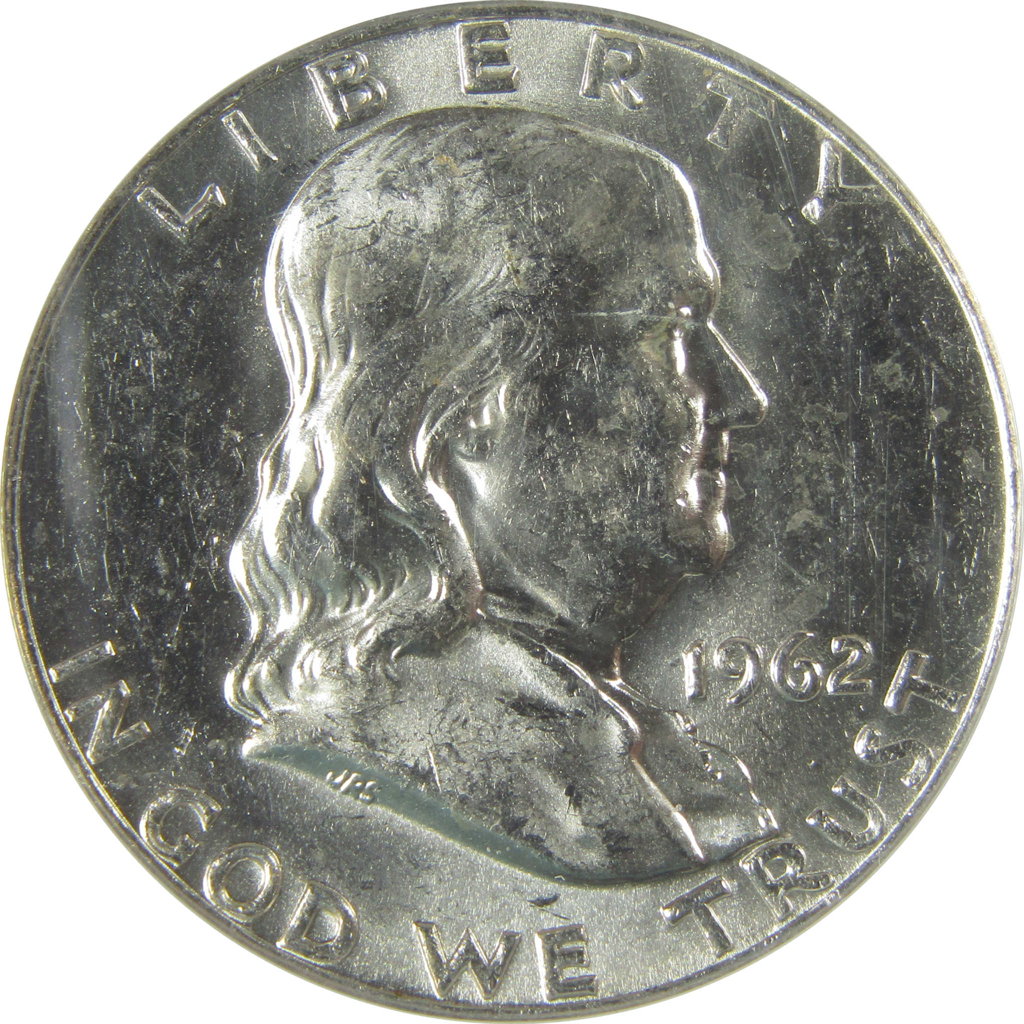 1962 D Franklin Half Dollar MS 60 ANACS Silver Uncirculated SKU:CP40