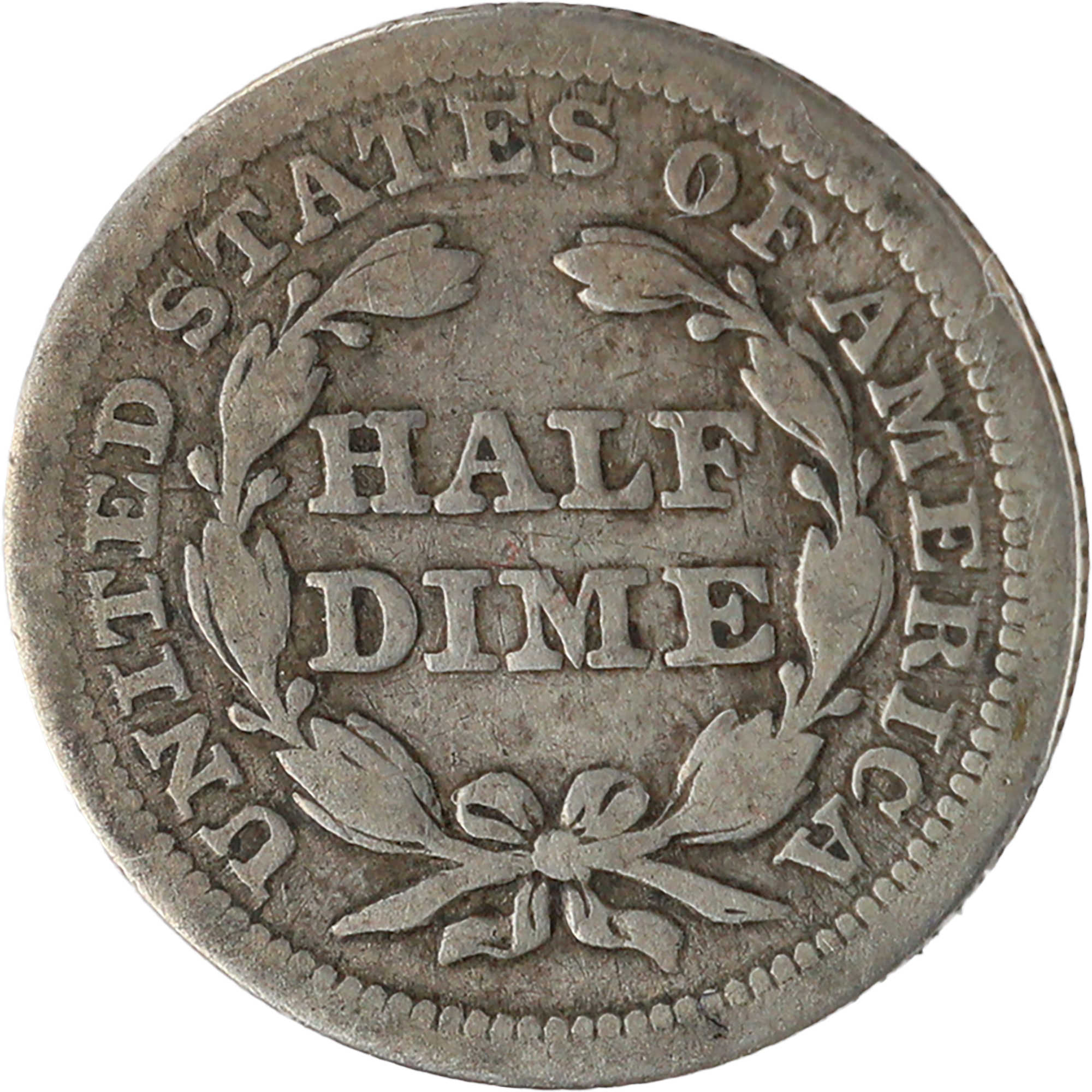 1853 Arrows Seated Liberty Half Dime G Good Silver 5c Coin SKU:I11987